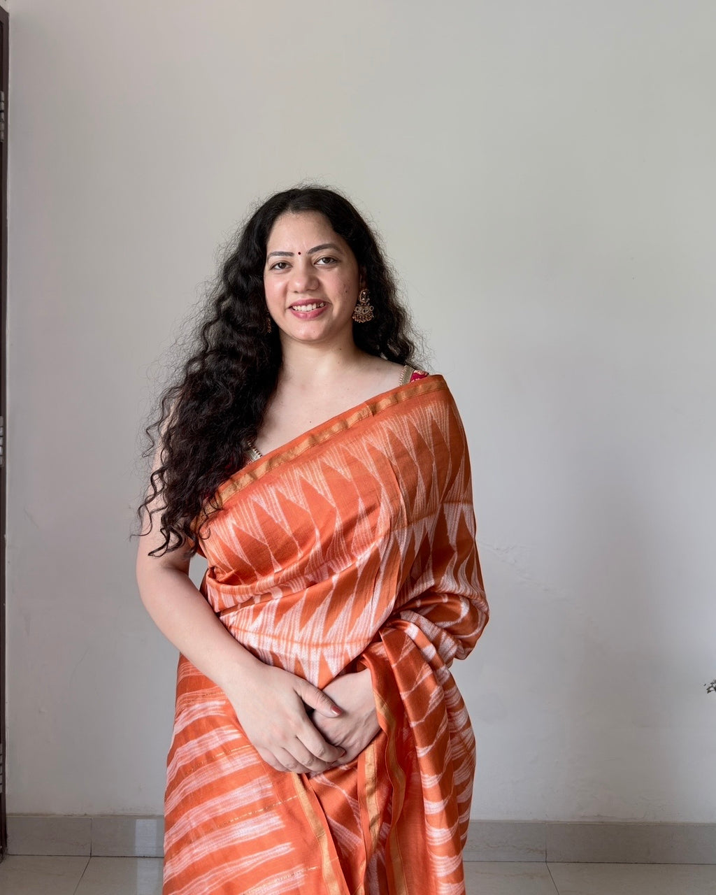 Naarangi | Shibori Chanderi Saree