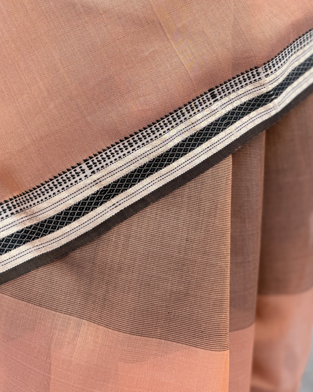 Candy | Peach Maheshwari Saree