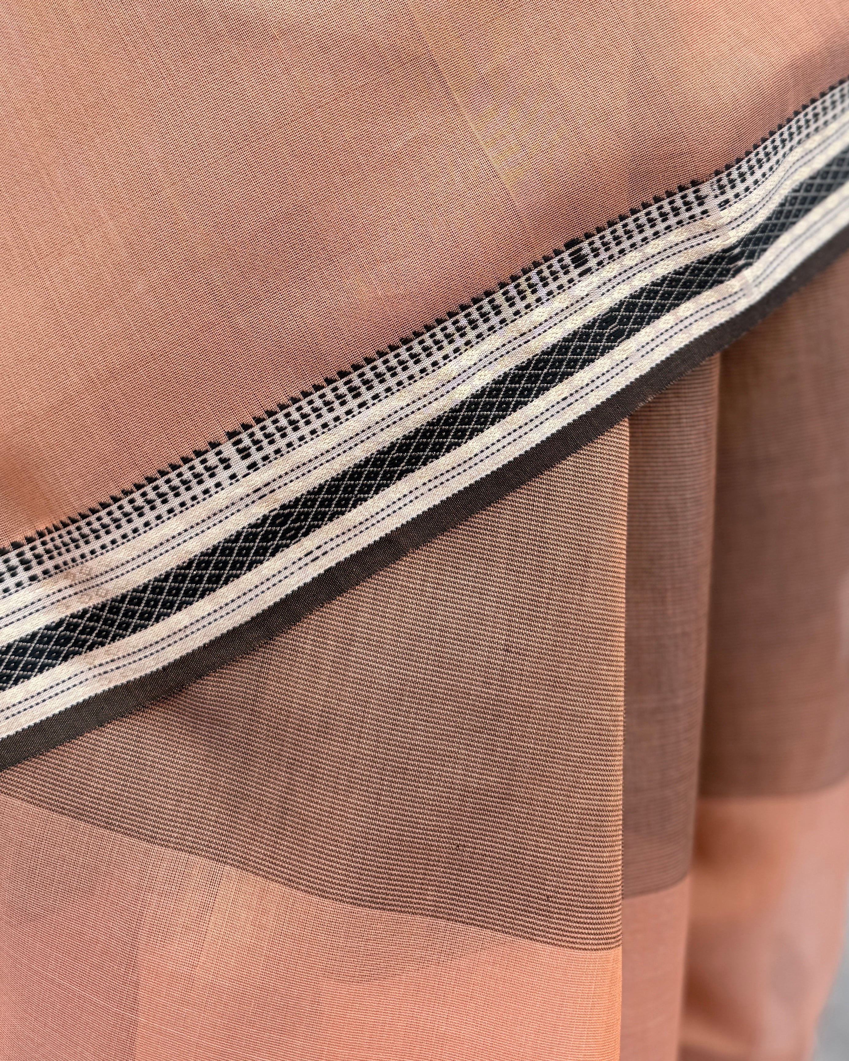 Candy | Peach Maheshwari Saree