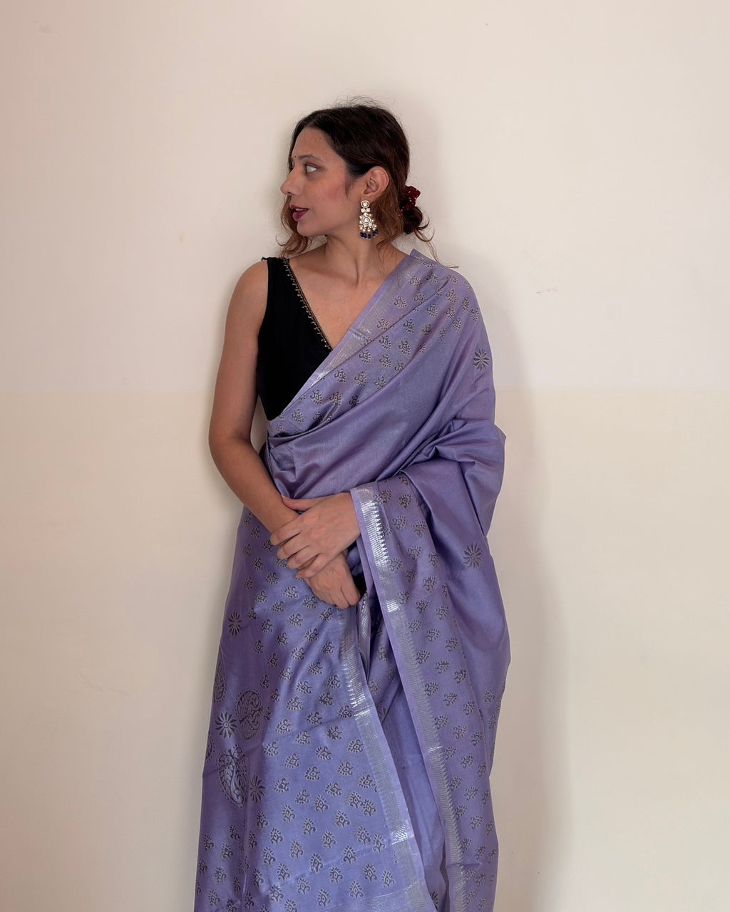 Jalsa | Lavender Banana Silk Saree
