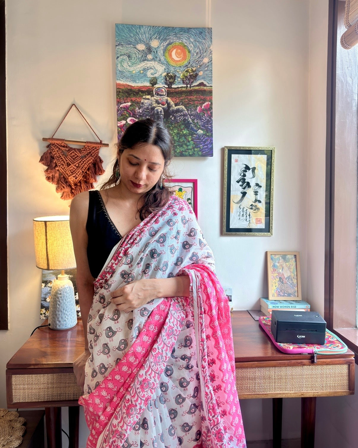 Reet | Hand Block Printed Cotton Saree