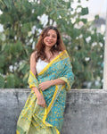 Riya | Hand Block Printed Cotton Saree
