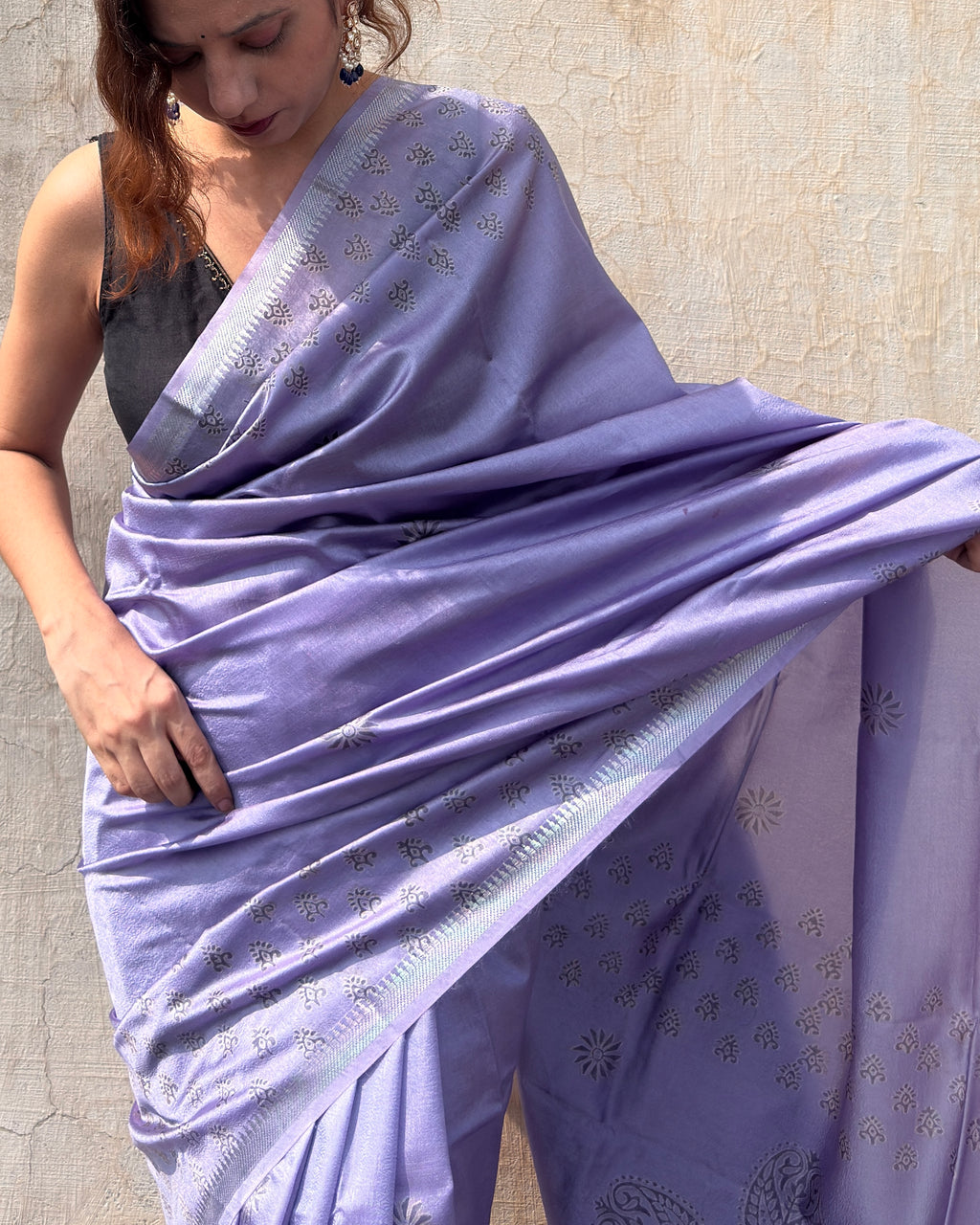 Jalsa | Lavender Banana Silk Saree