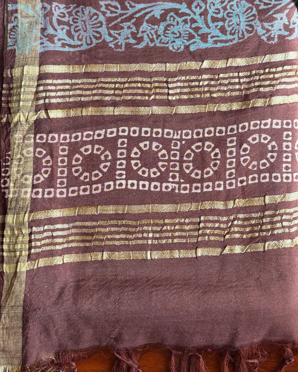 Manjari | Hand Block Printed Cotton Saree
