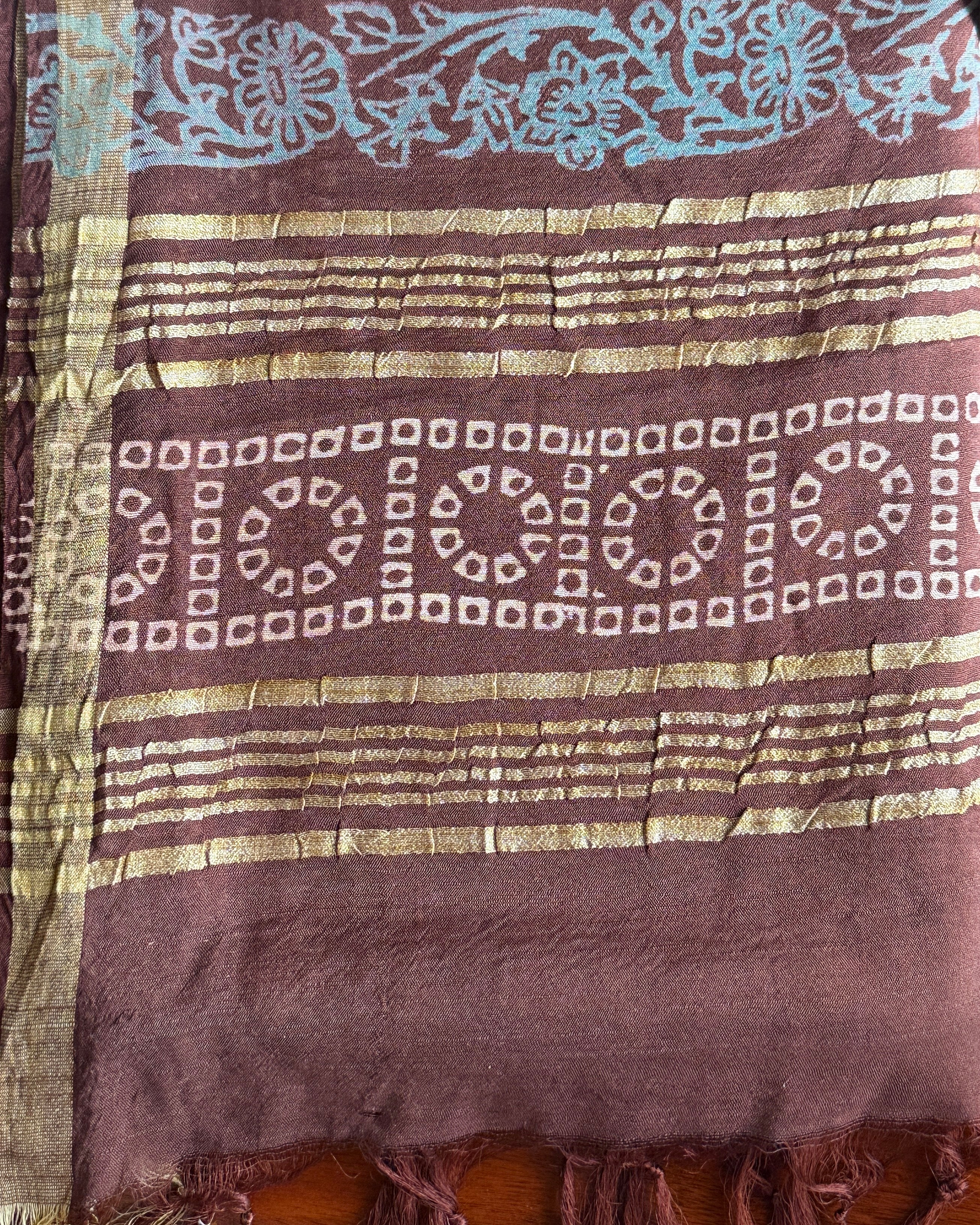 Manjari | Hand Block Printed Cotton Saree
