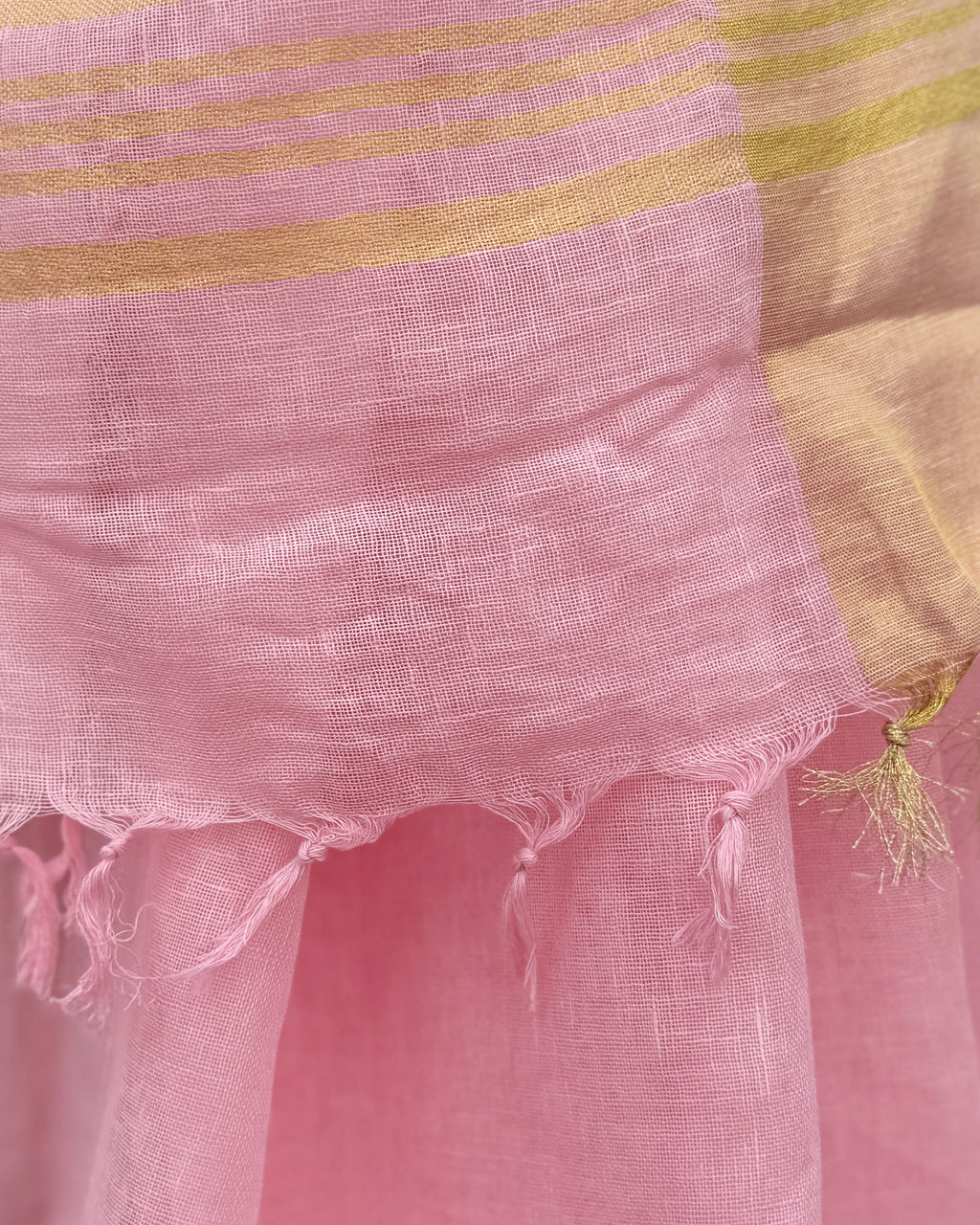 Sorbet | Pink Linen Saree