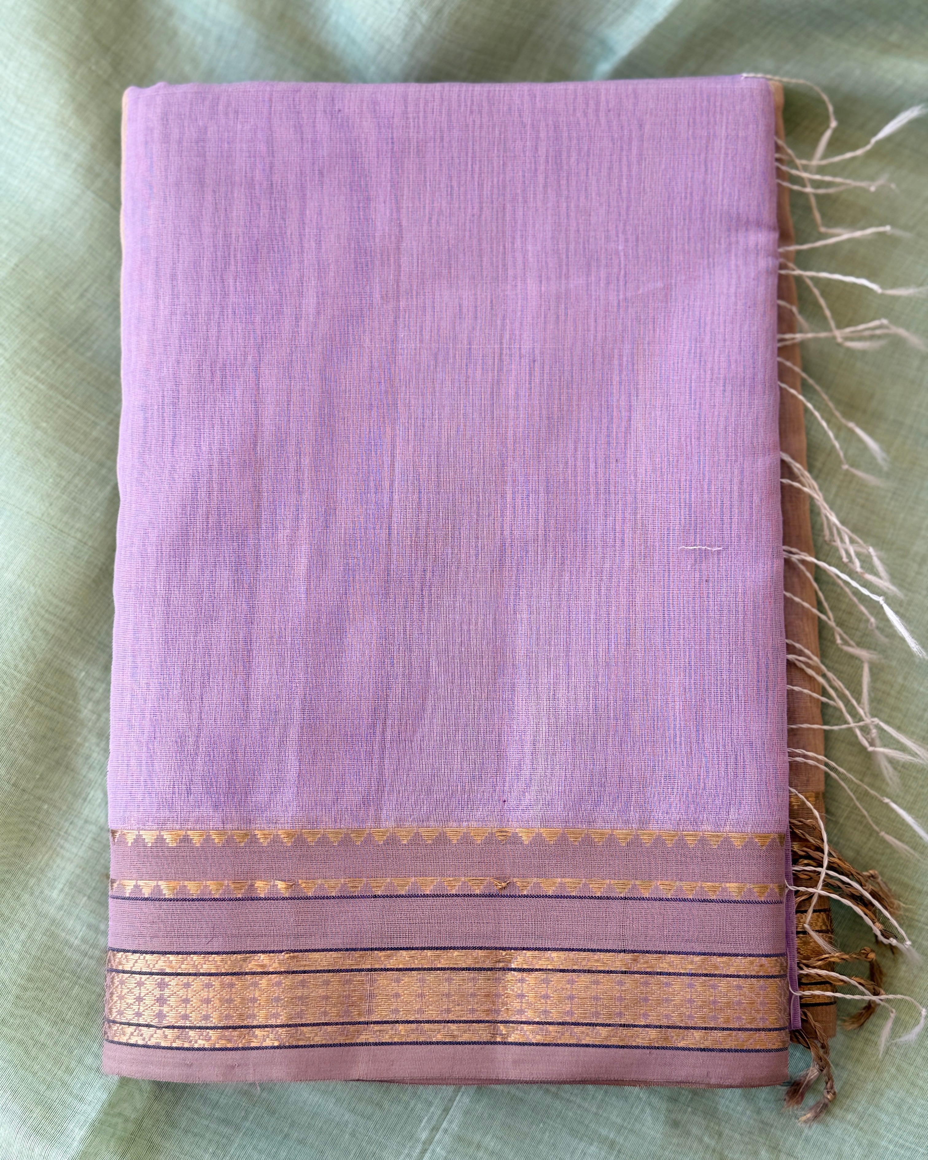 Lily | Purple Maheshwari Saree