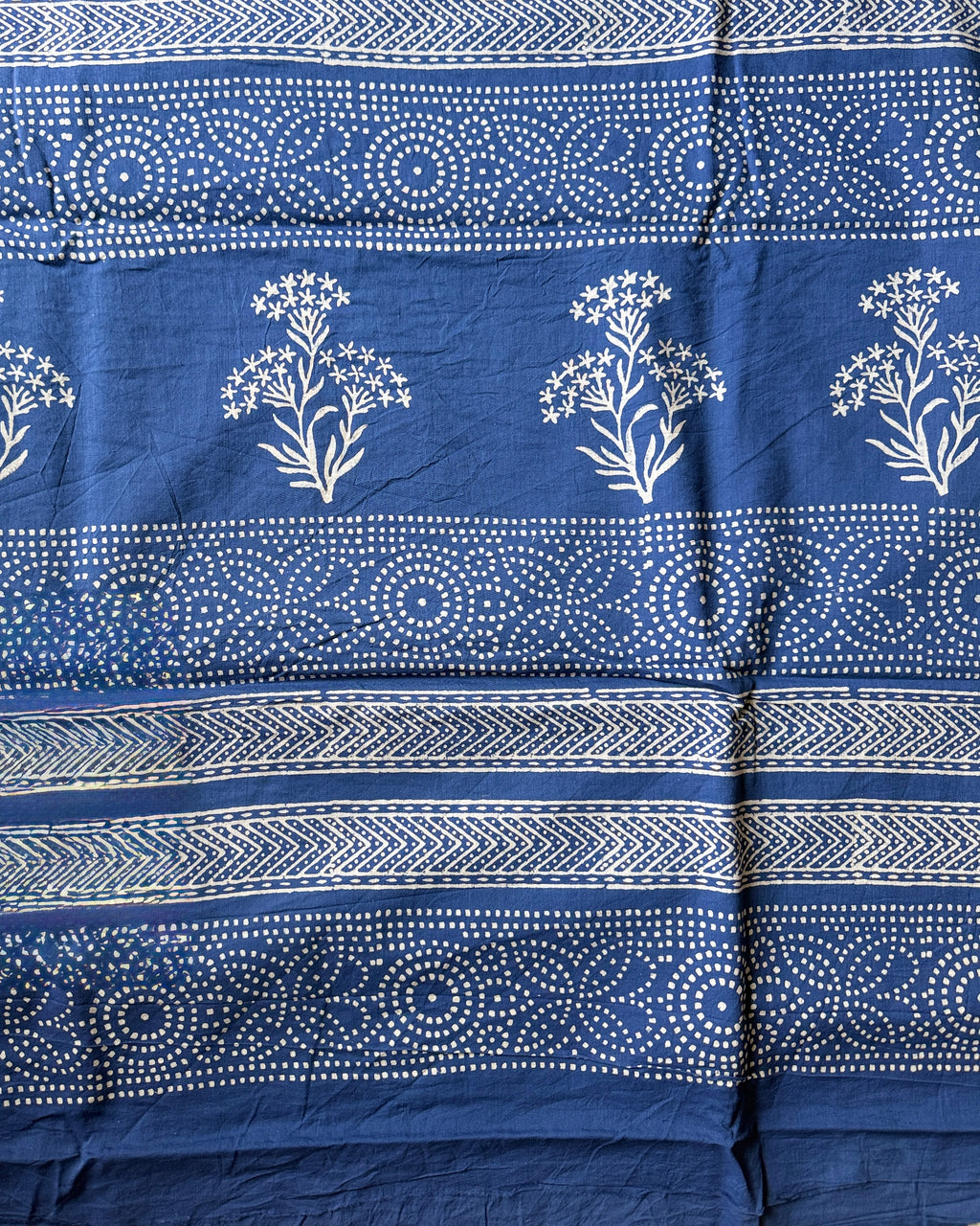 Nisha | Hand Block Printed Cotton Saree