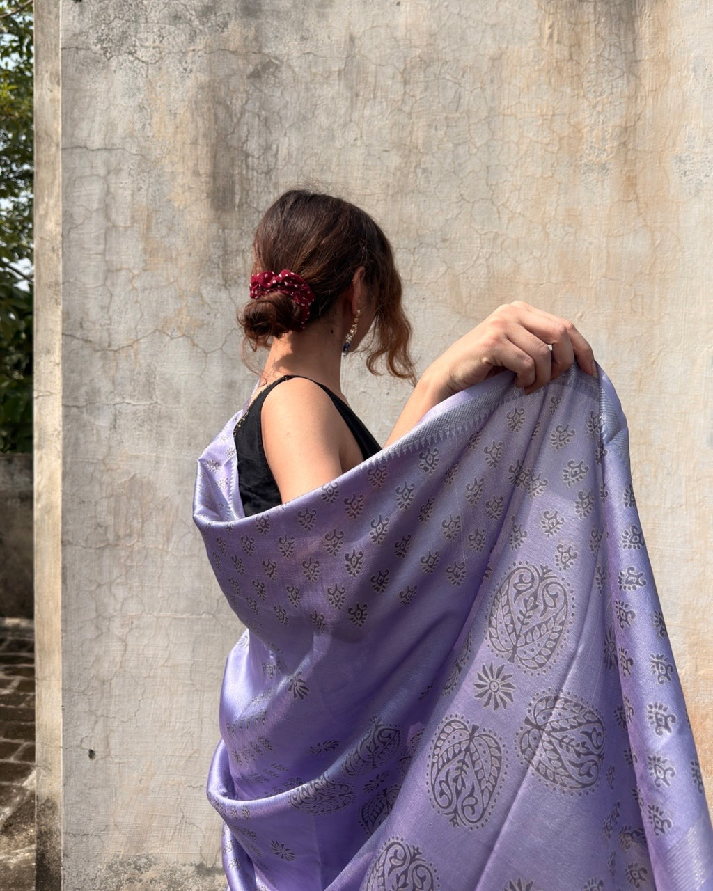 Jalsa | Lavender Banana Silk Saree