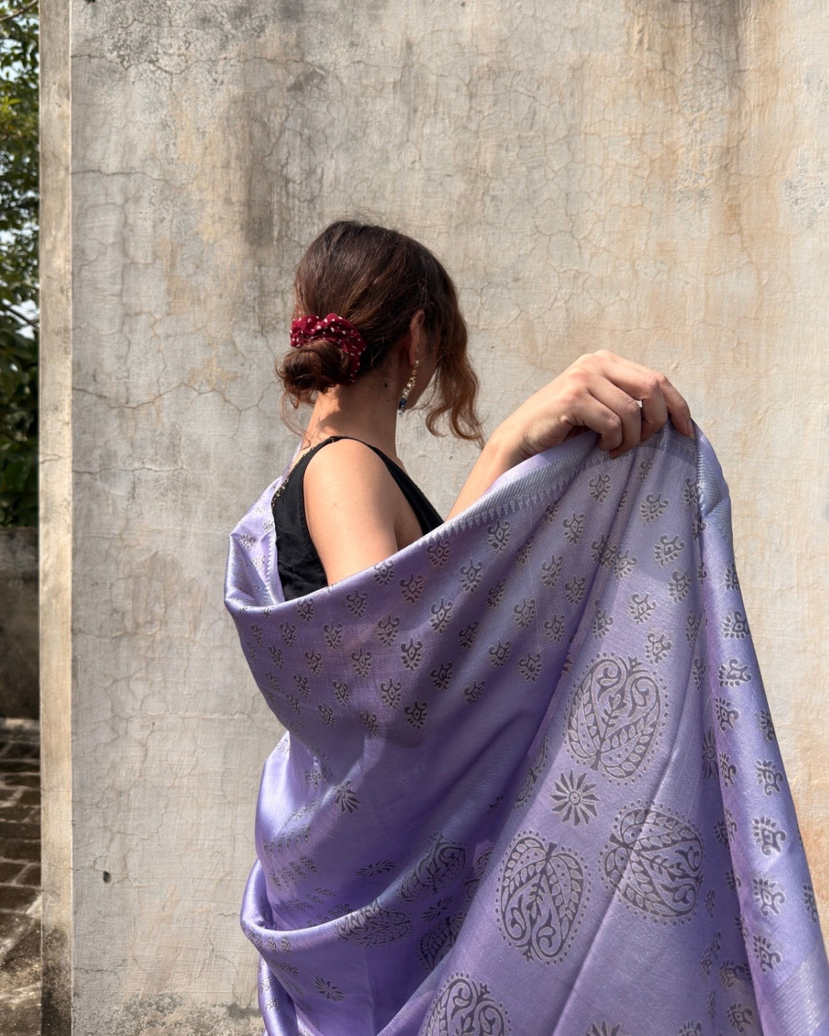 Jalsa | Lavender Banana Silk Saree