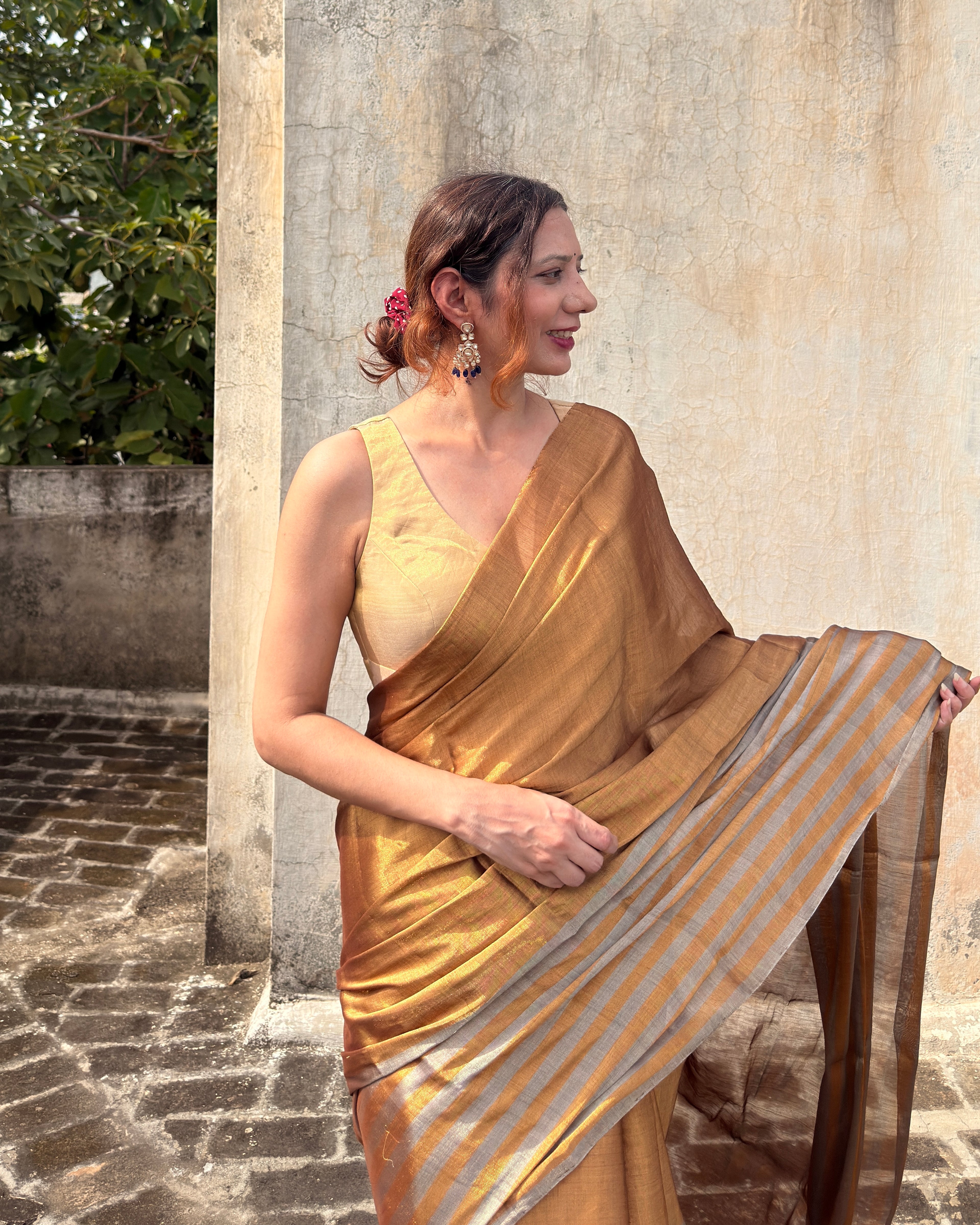 Rekha | Chanderi Tissue Saree