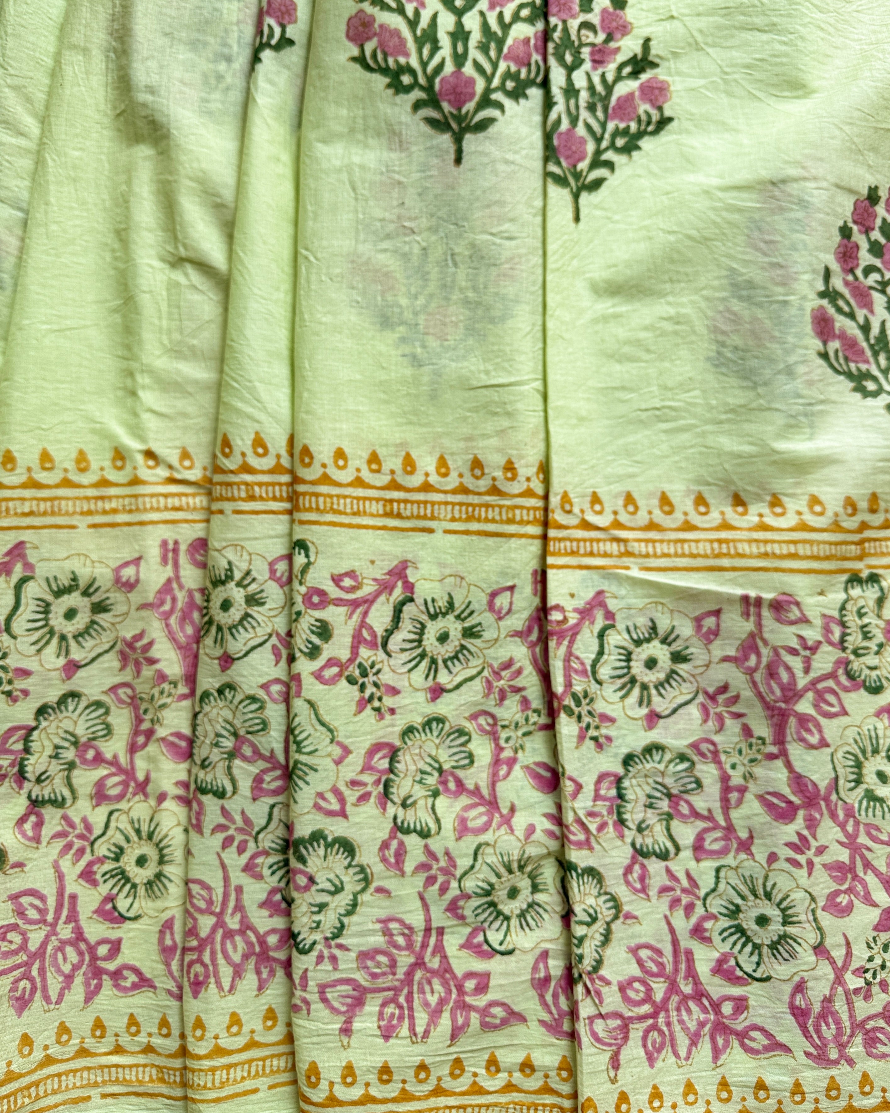 Nimi | Hand Block Printed Cotton Saree