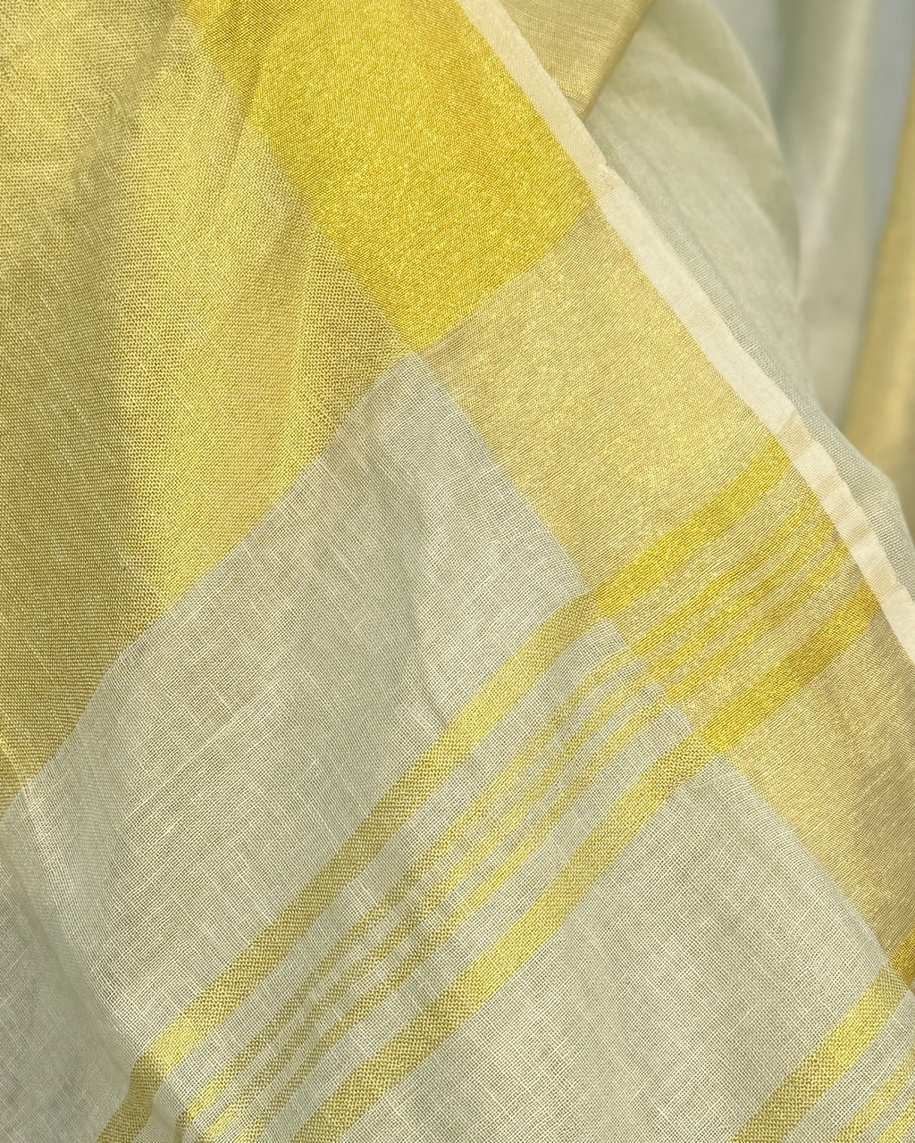 Sorbet | Green Linen Saree