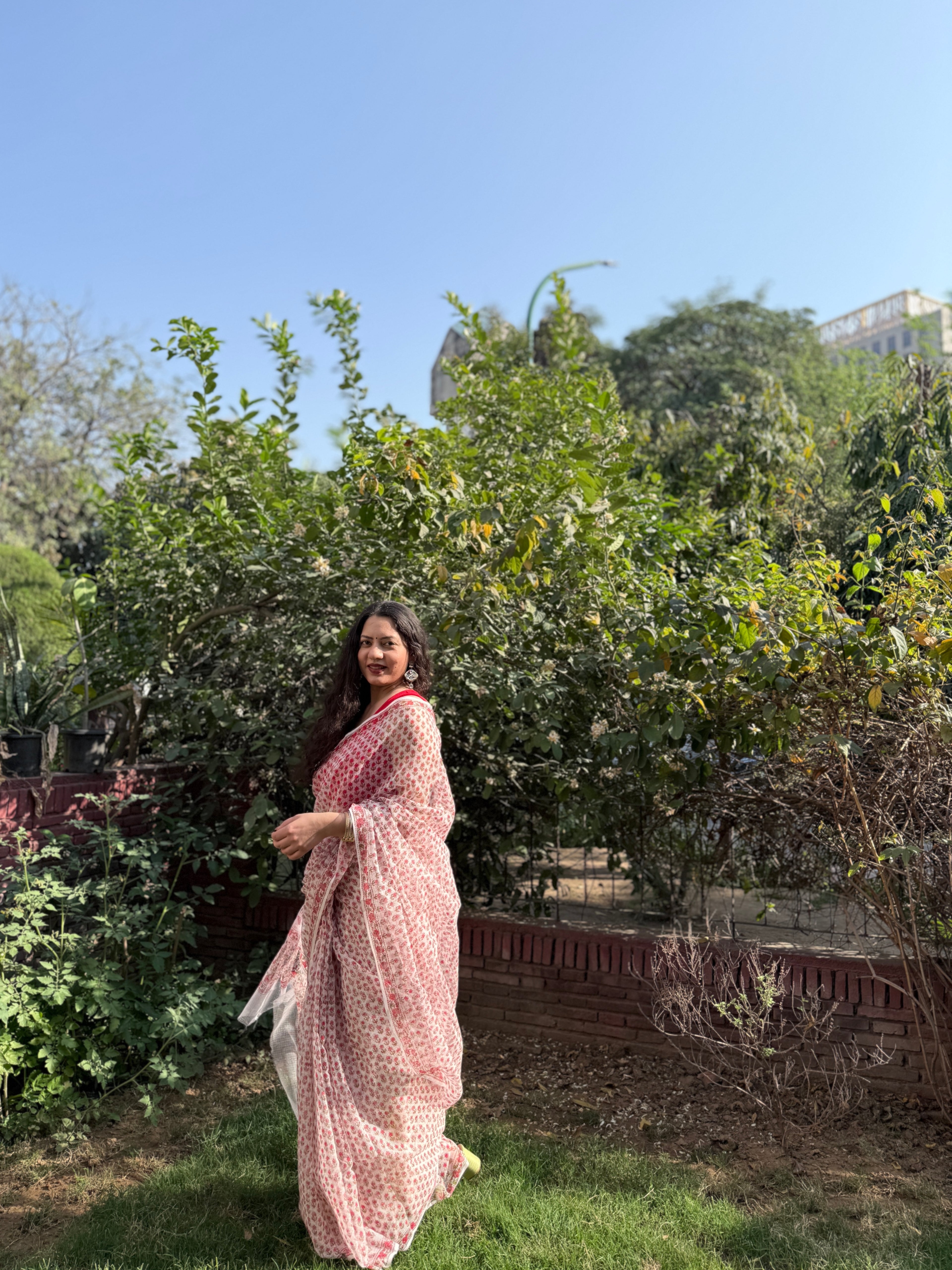 Phool | Printed Kota Doria Saree