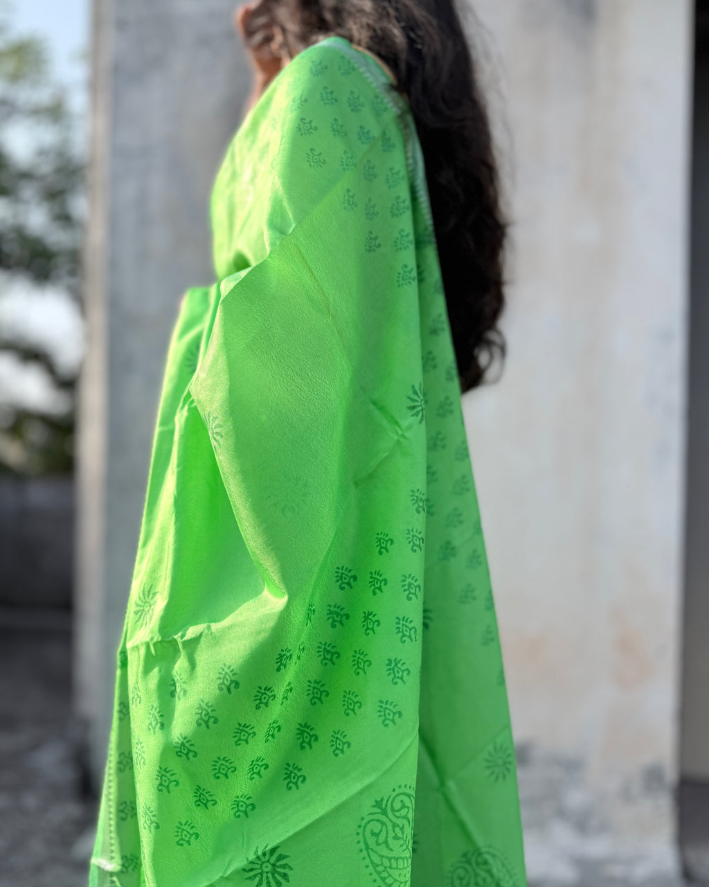 Panna | Green Banana Silk Saree