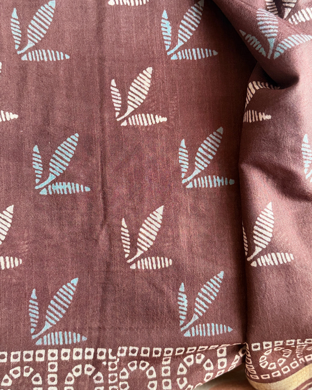 Manjari | Hand Block Printed Cotton Saree