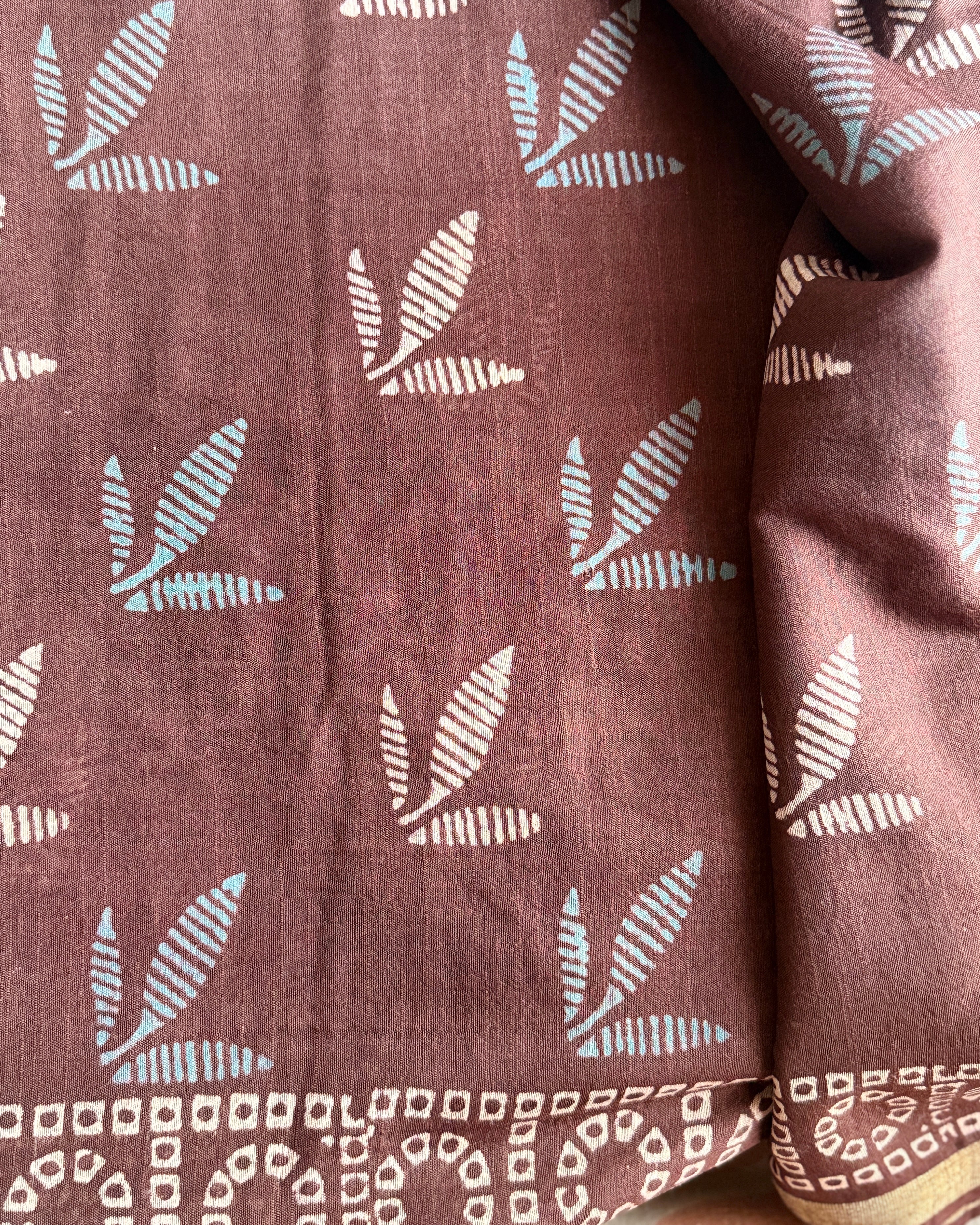 Manjari | Hand Block Printed Cotton Saree