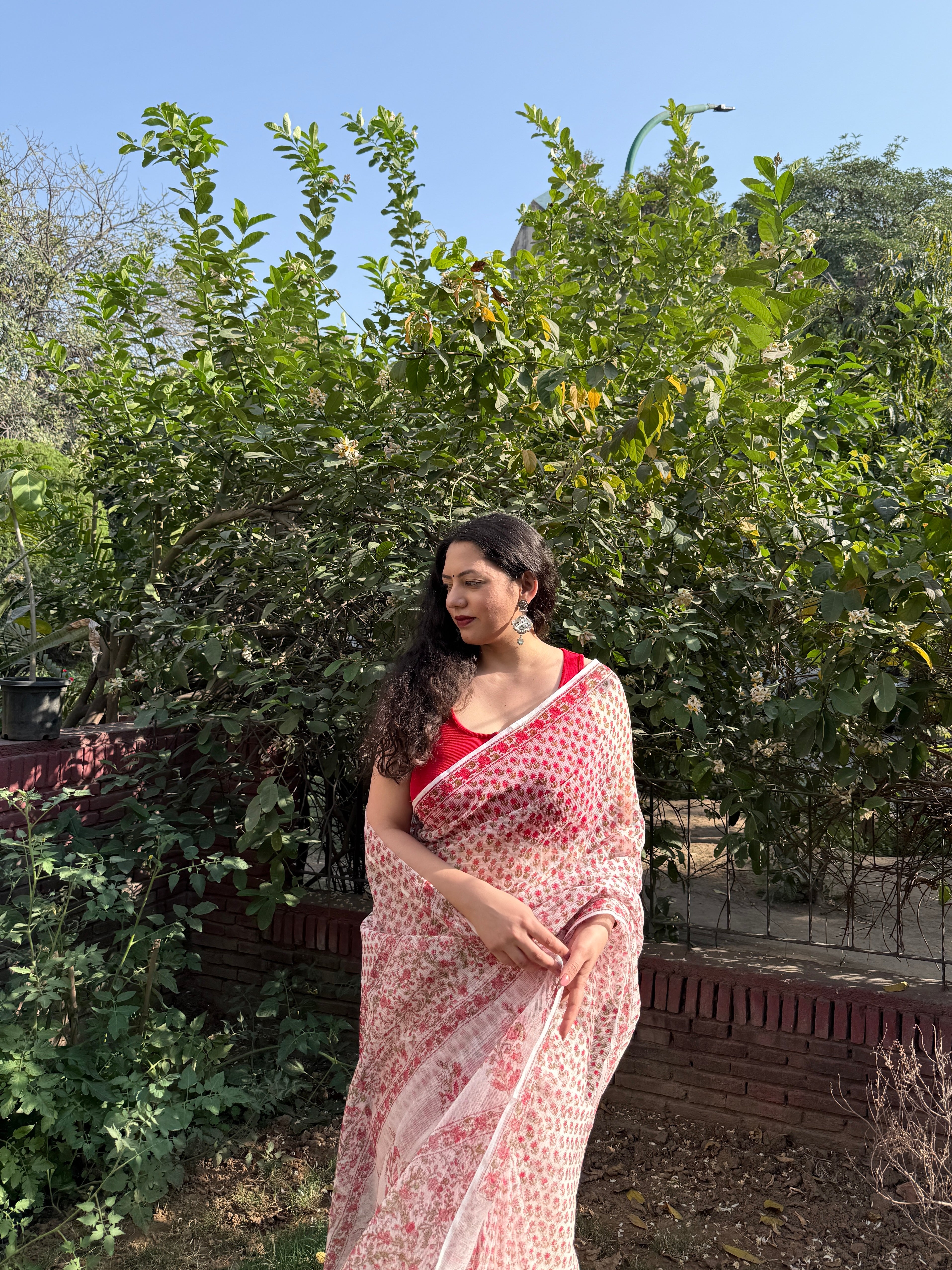 Phool | Printed Kota Doria Saree
