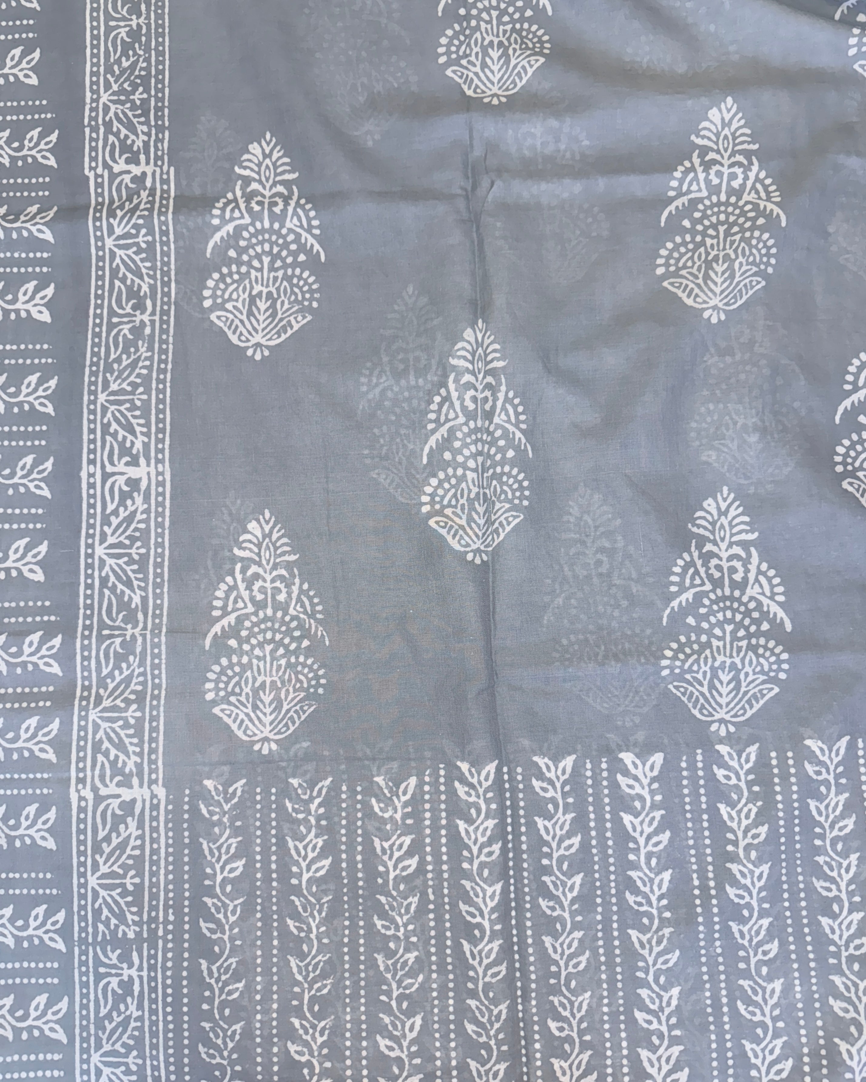 Nirjhari | Hand Block Printed Cotton Saree