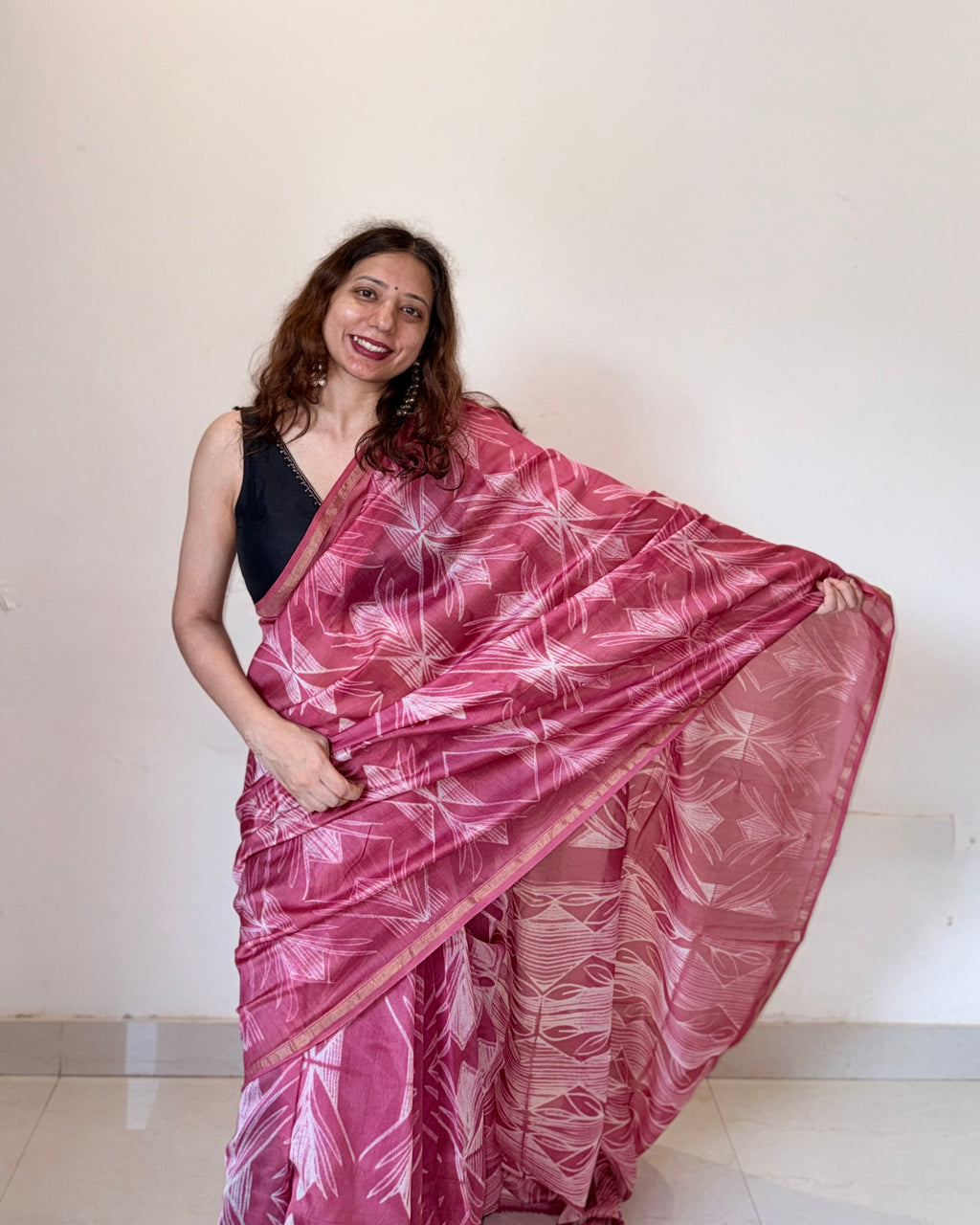 Kulfi | Shibori Chanderi Saree