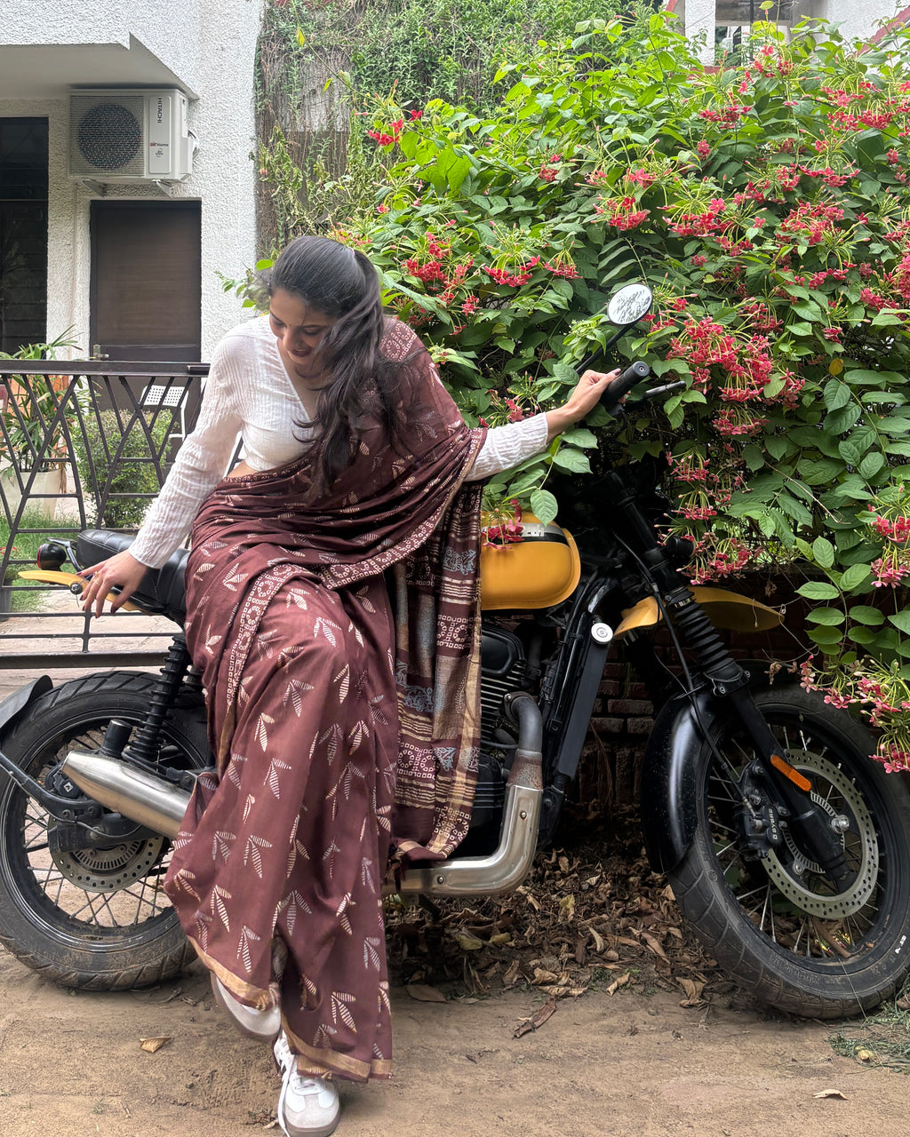 Manjari | Hand Block Printed Cotton Saree