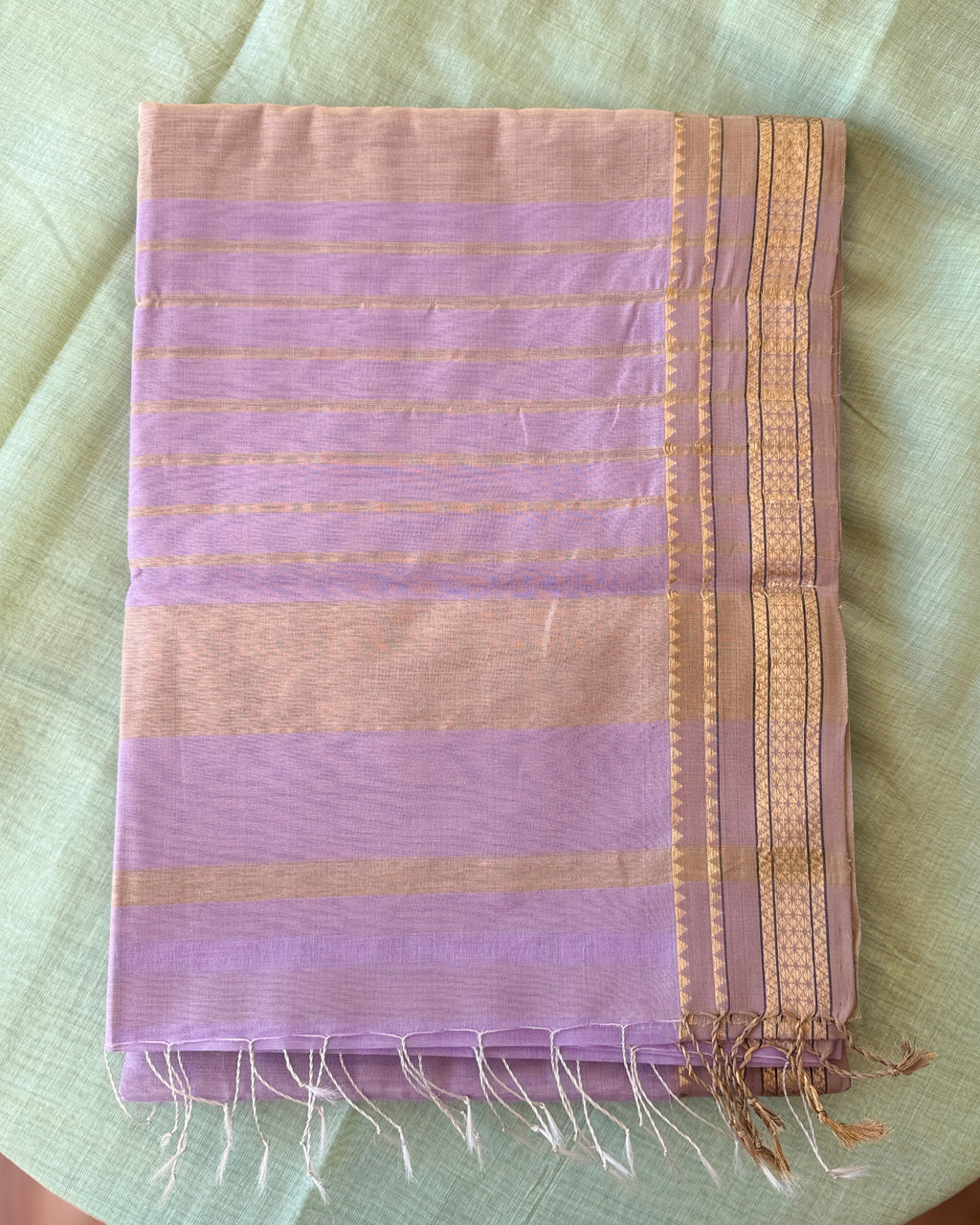 Lily | Purple Maheshwari Saree