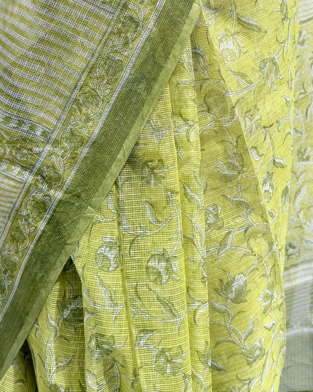 Keri | Printed Kota Doria Saree