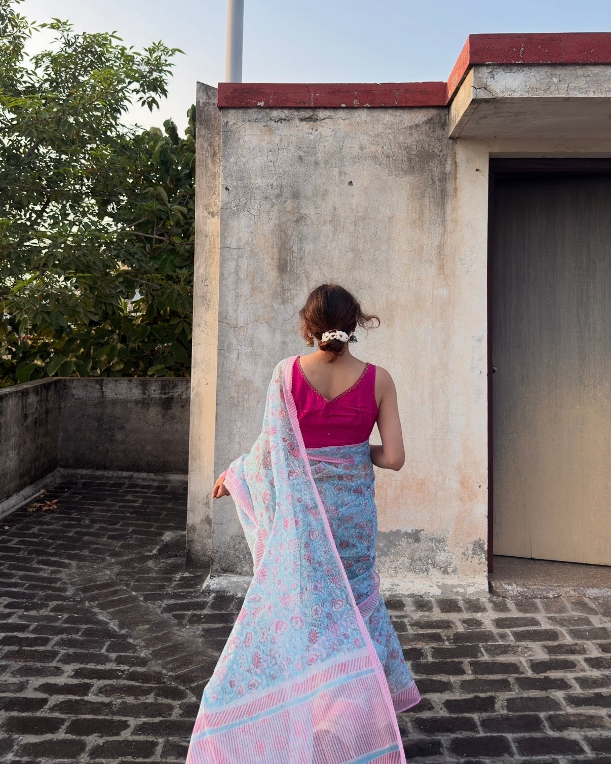 Nimki | Printed Kota Doria Saree (without blouse piece)