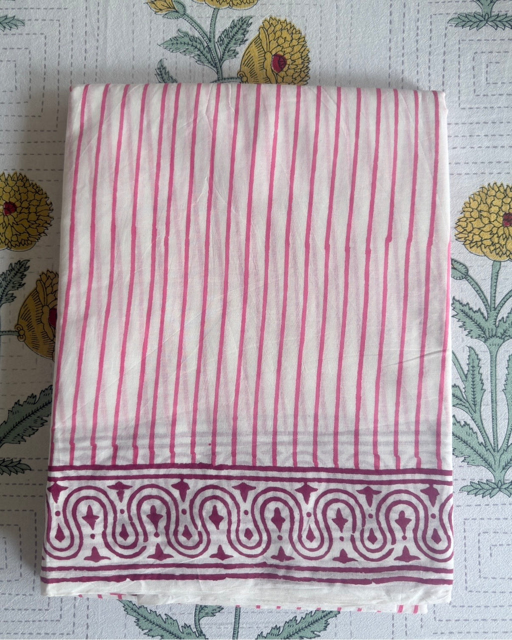 Gili | Hand Block Printed Cotton Saree