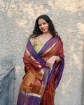Marigold | Orange Maheshwari Saree