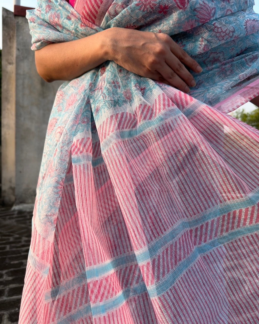 Nimki | Printed Kota Doria Saree (without blouse piece)