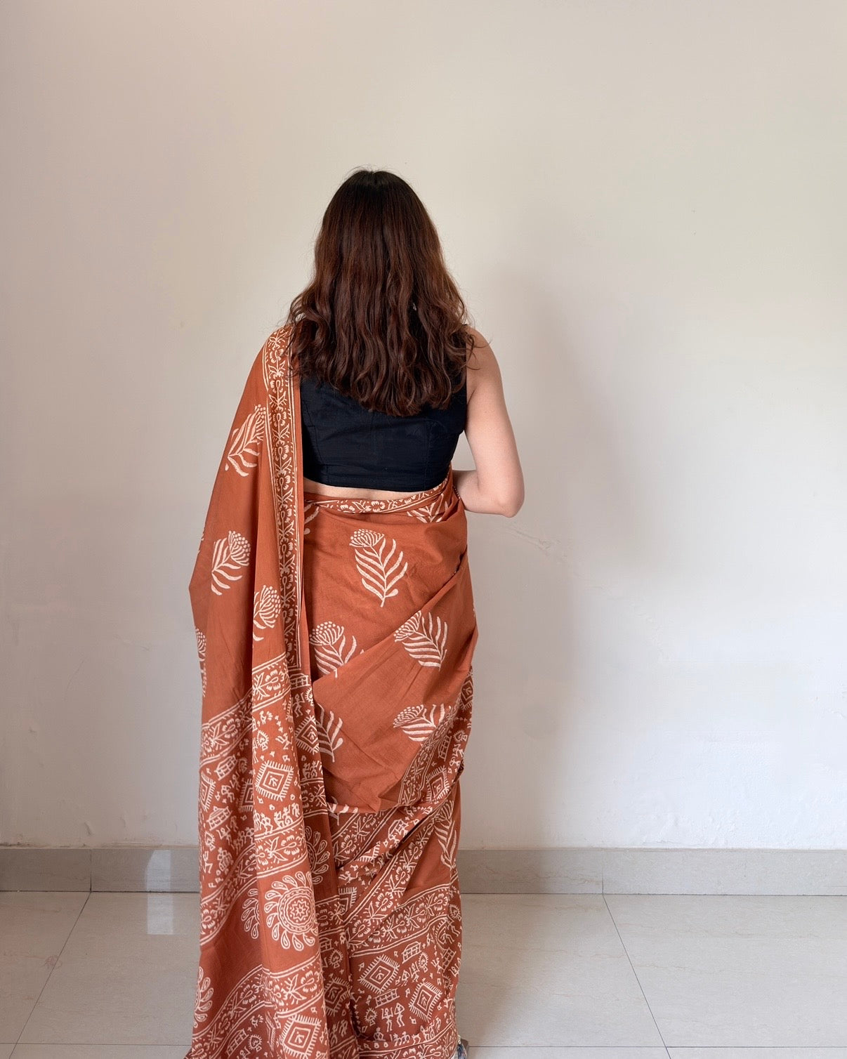 Preet | Hand Block Printed Cotton Saree