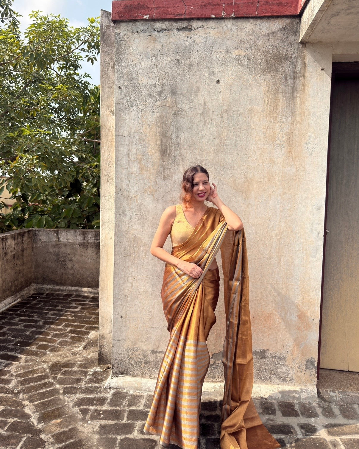 Rekha | Chanderi Tissue Saree