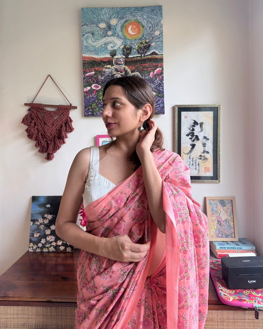 Neeti | Hand Block Printed Cotton Saree