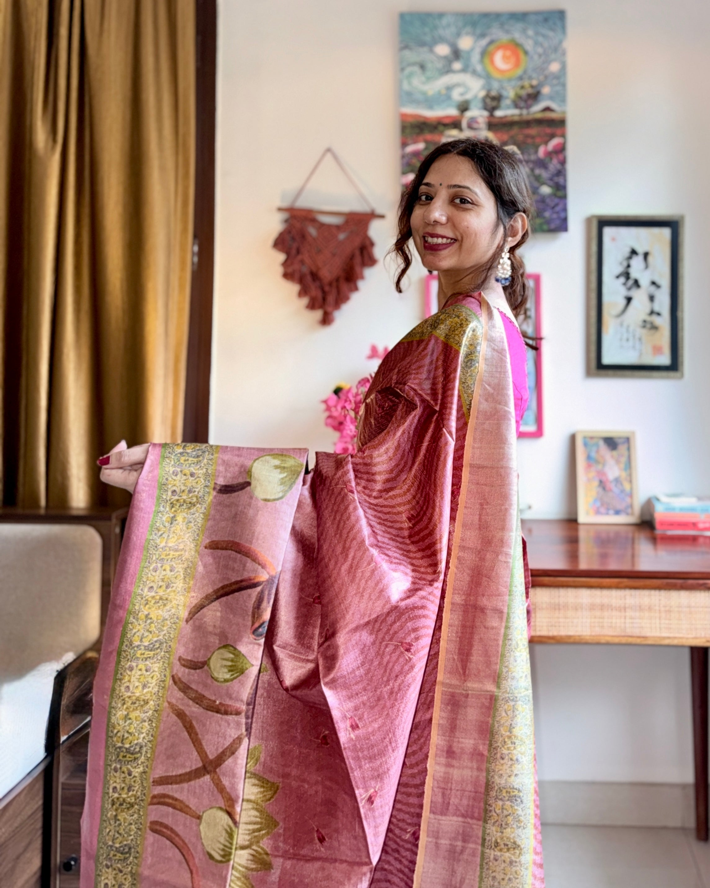 Kamli | Tussar Silk Handloom Saree