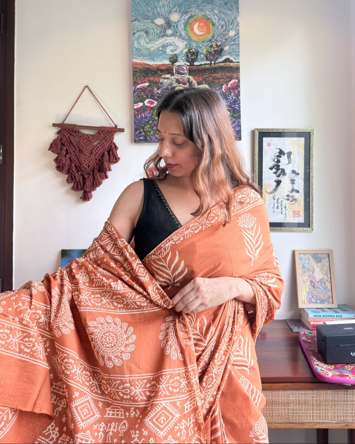 Preet | Hand Block Printed Cotton Saree