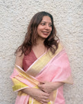 Sorbet | Pink Linen Saree