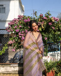 Rumi | Lavender Maheshwari Checks Saree