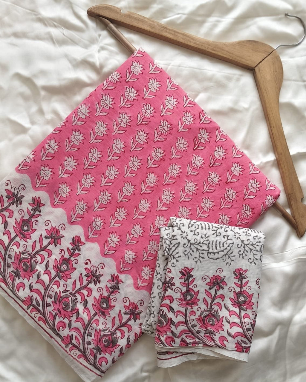 Reet | Hand Block Printed Cotton Saree