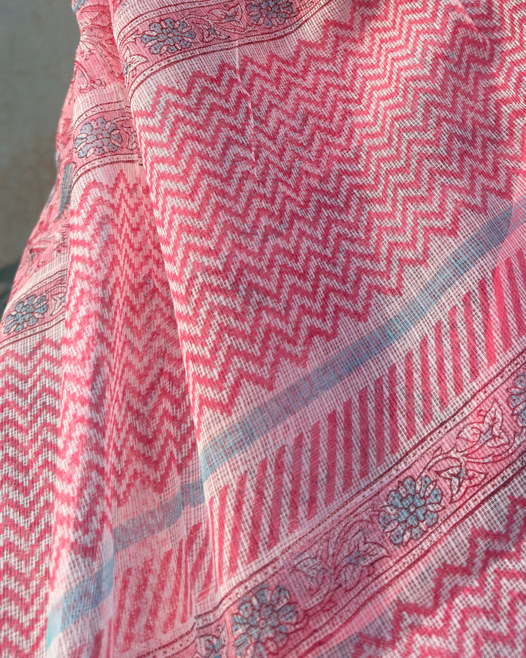 Nikki | Printed Kota Doria Saree (without blouse piece)