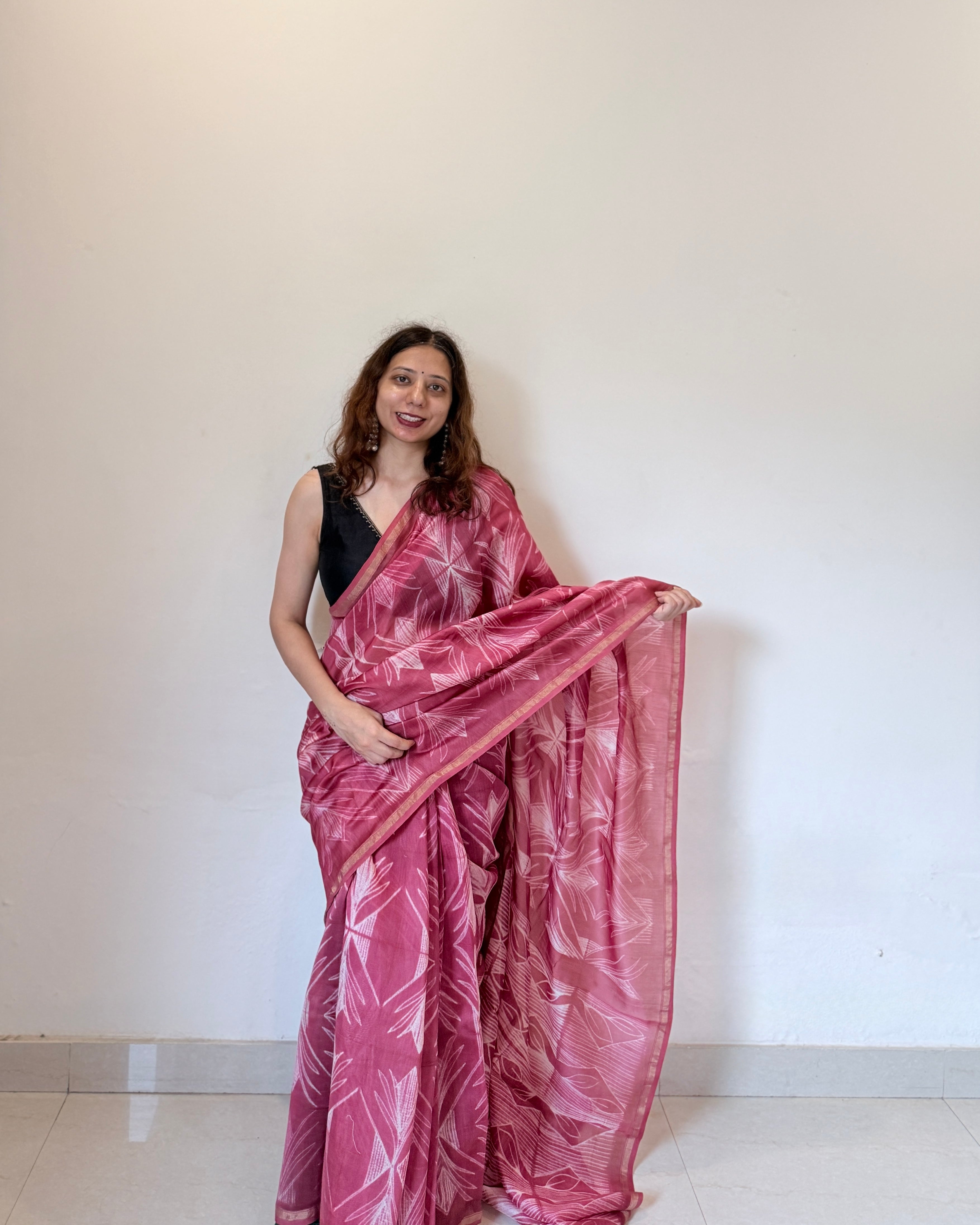 Kulfi | Shibori Chanderi Saree