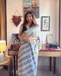 Dia | Hand Block Printed Cotton Saree