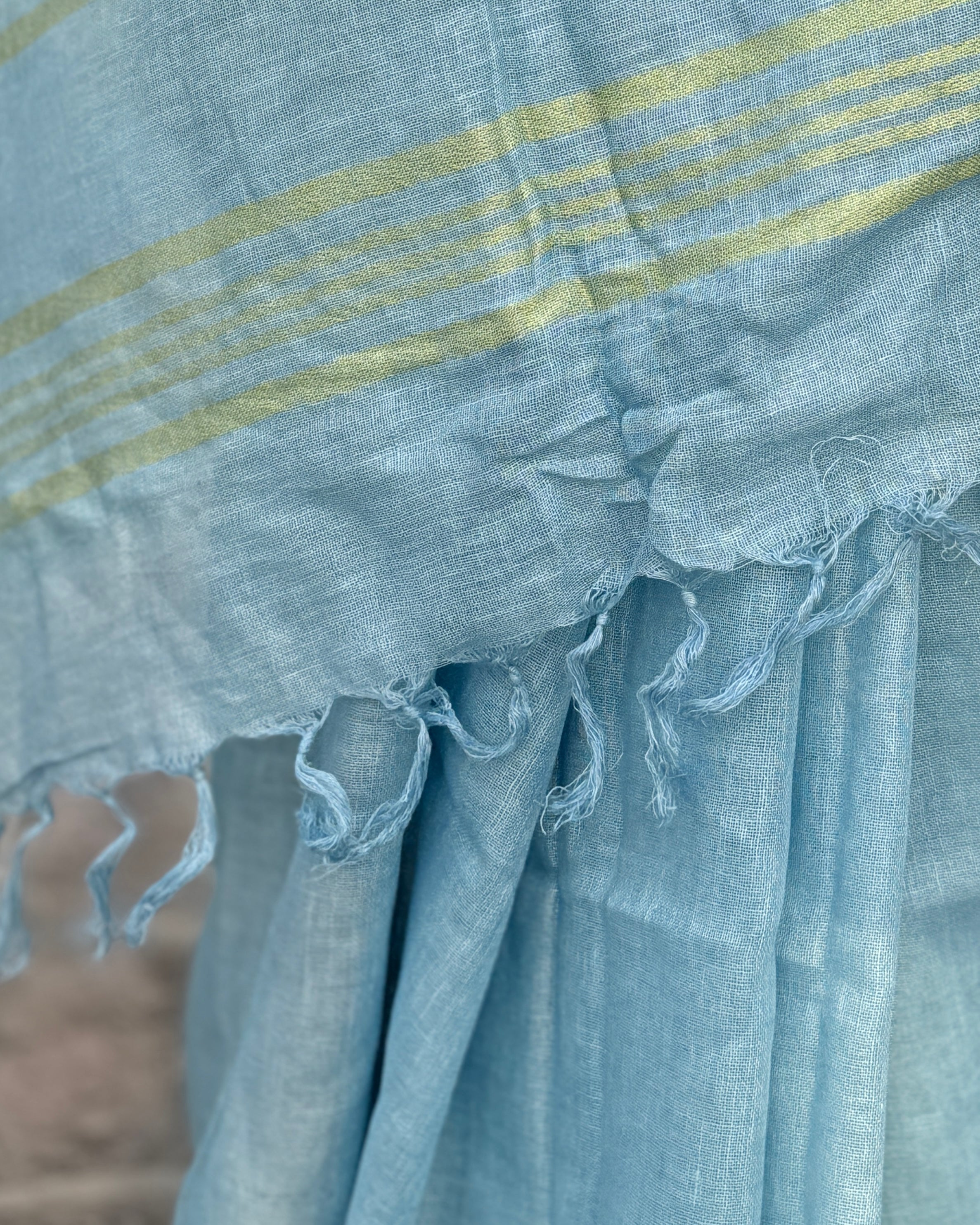 Sorbet | Blue Linen Saree
