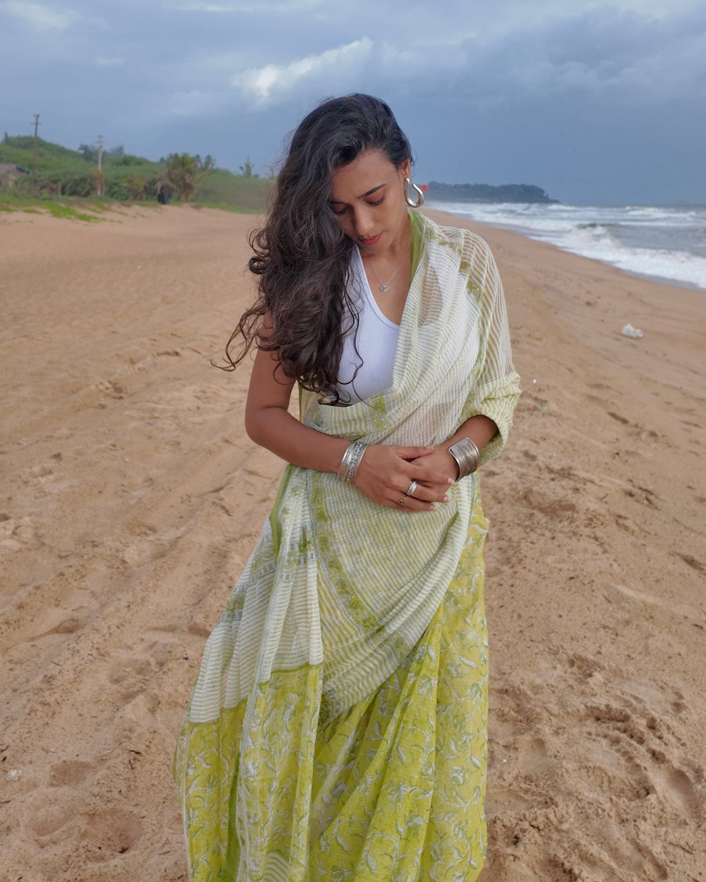 Keri | Printed Kota Doria Saree