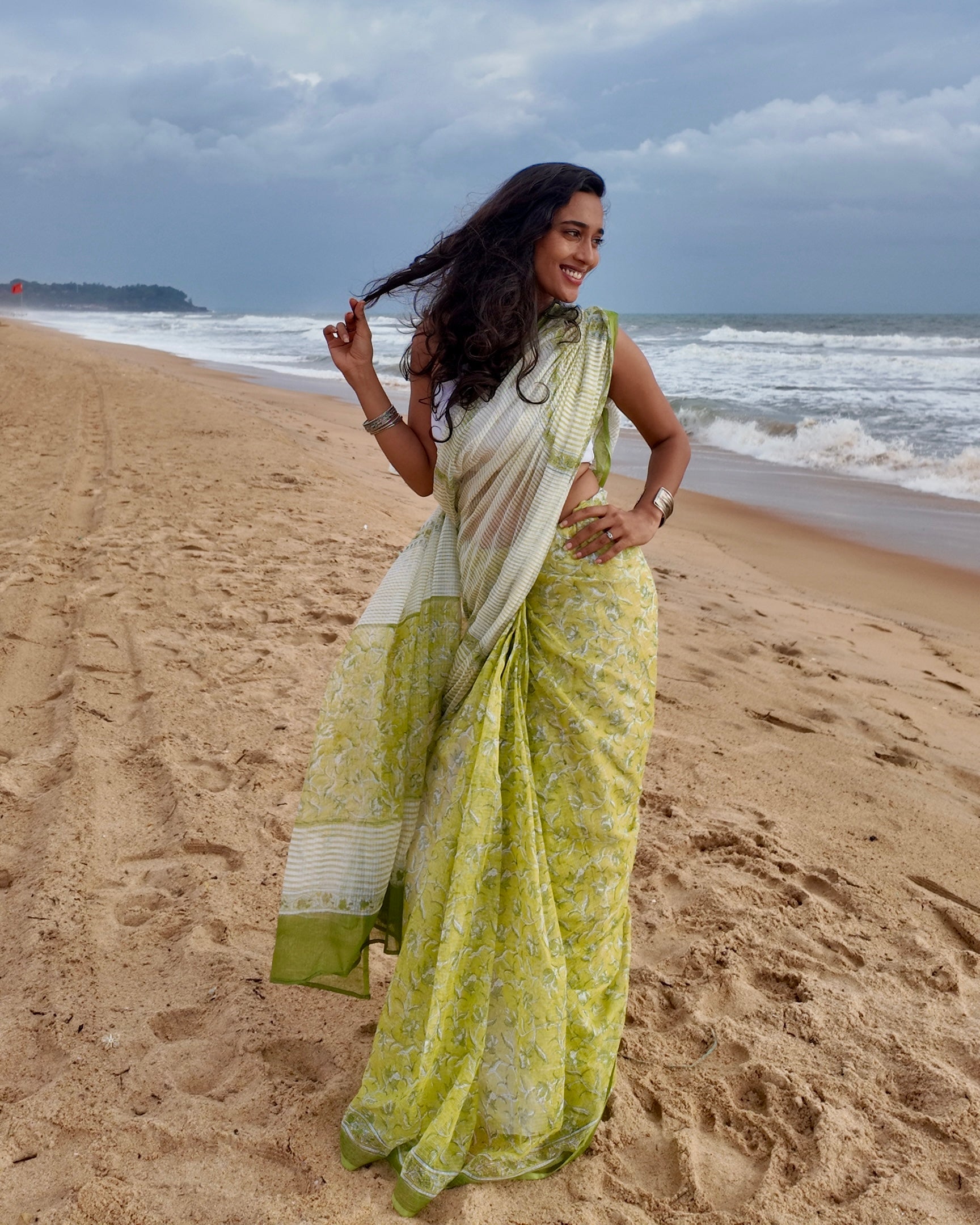 Keri | Printed Kota Doria Saree