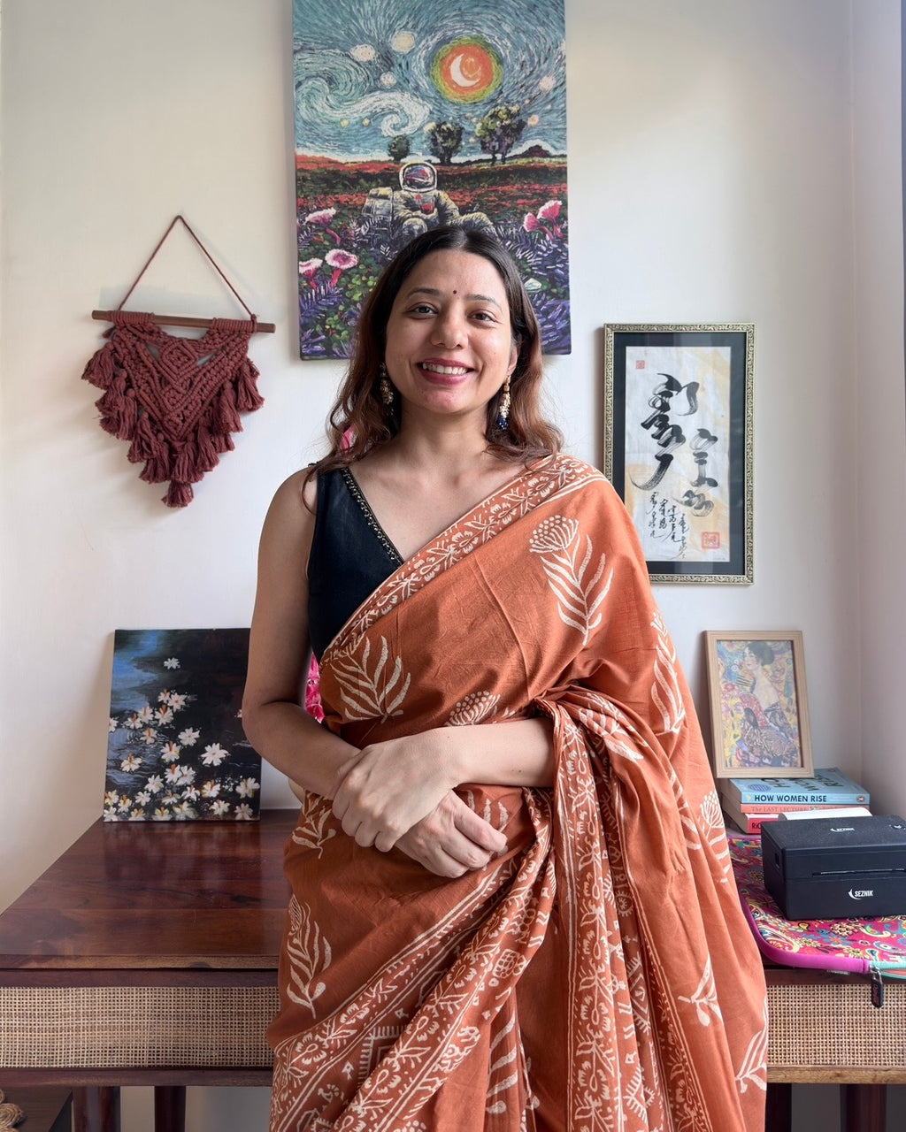 Preet | Hand Block Printed Cotton Saree