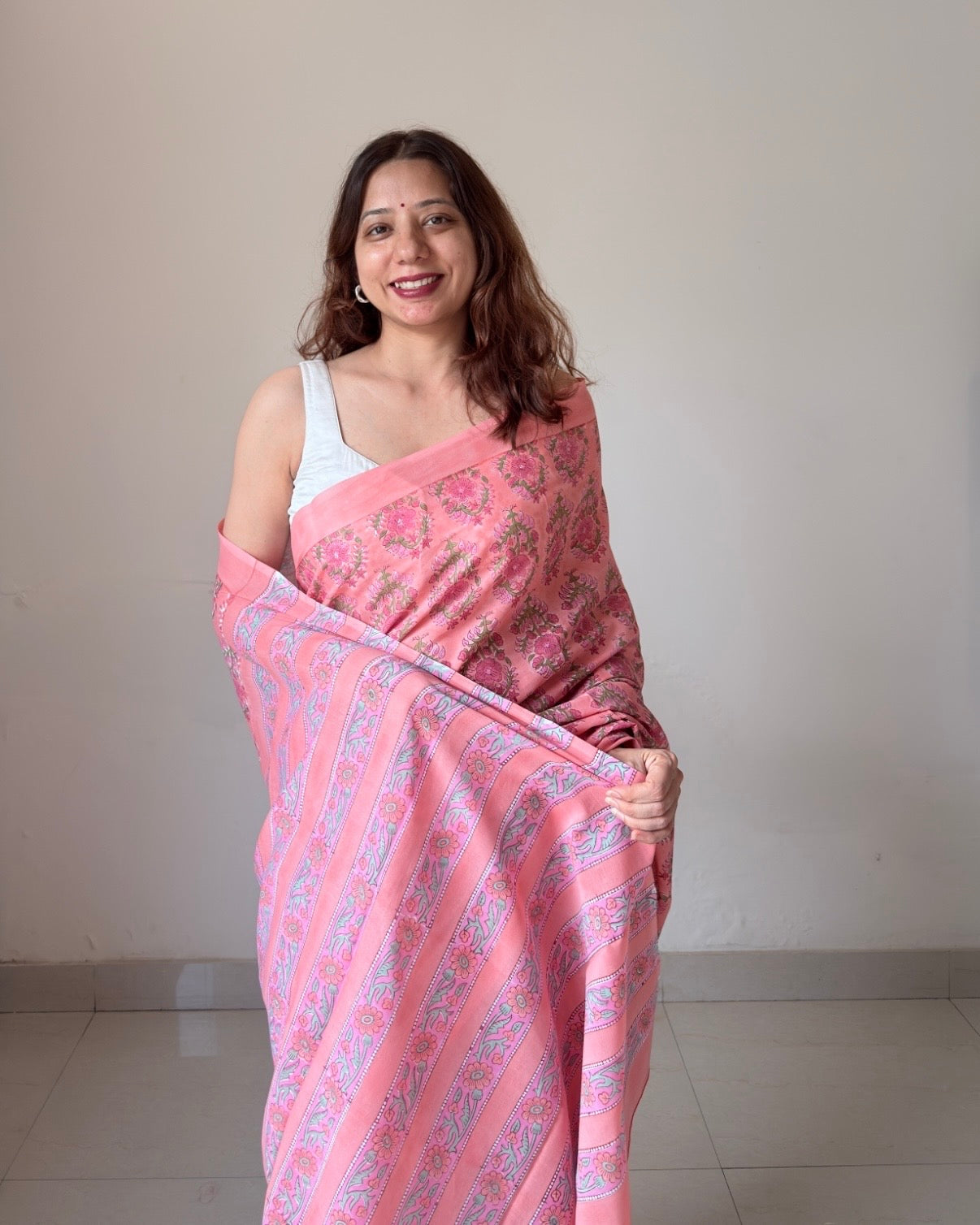 Neeti | Hand Block Printed Cotton Saree