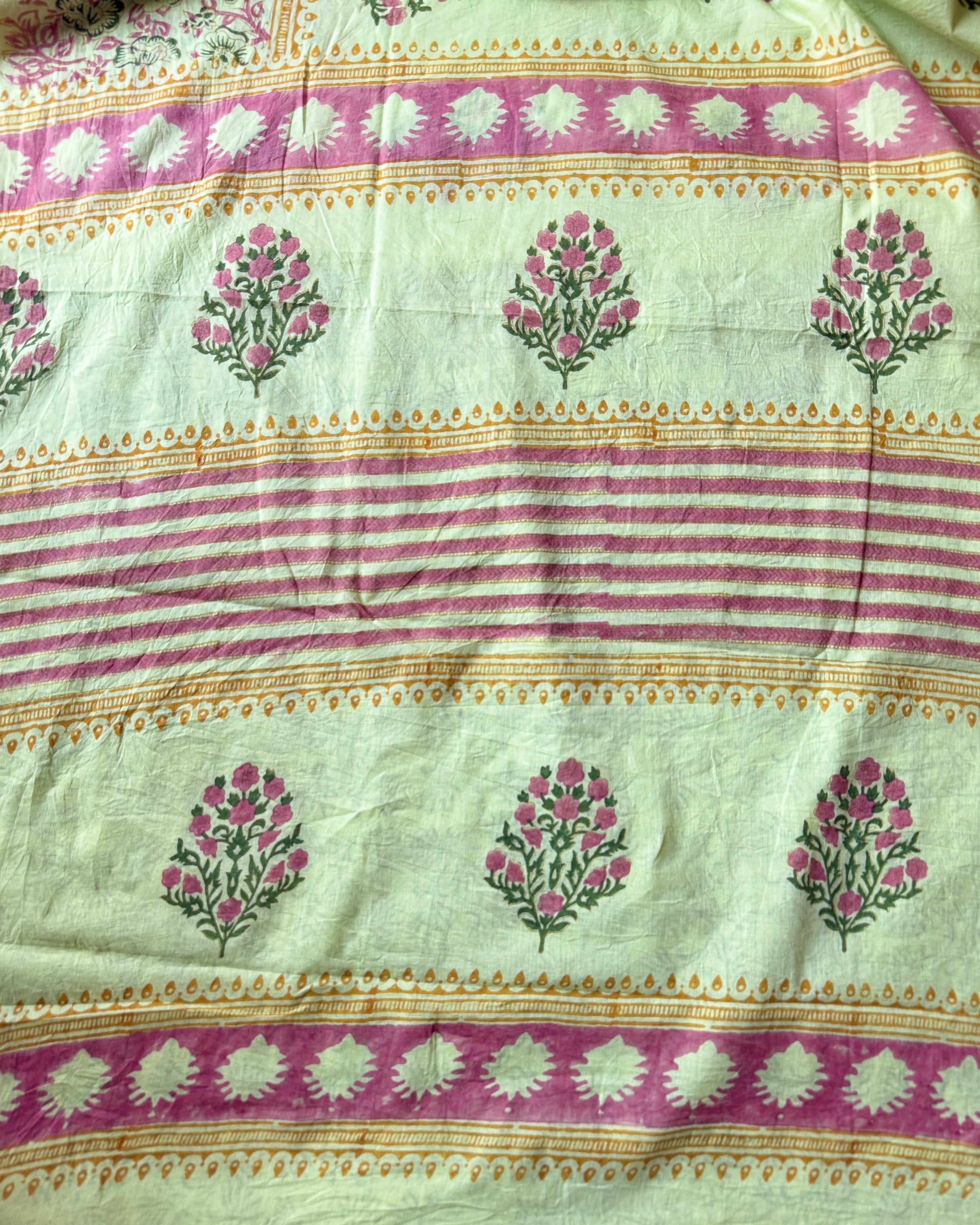Nimi | Hand Block Printed Cotton Saree