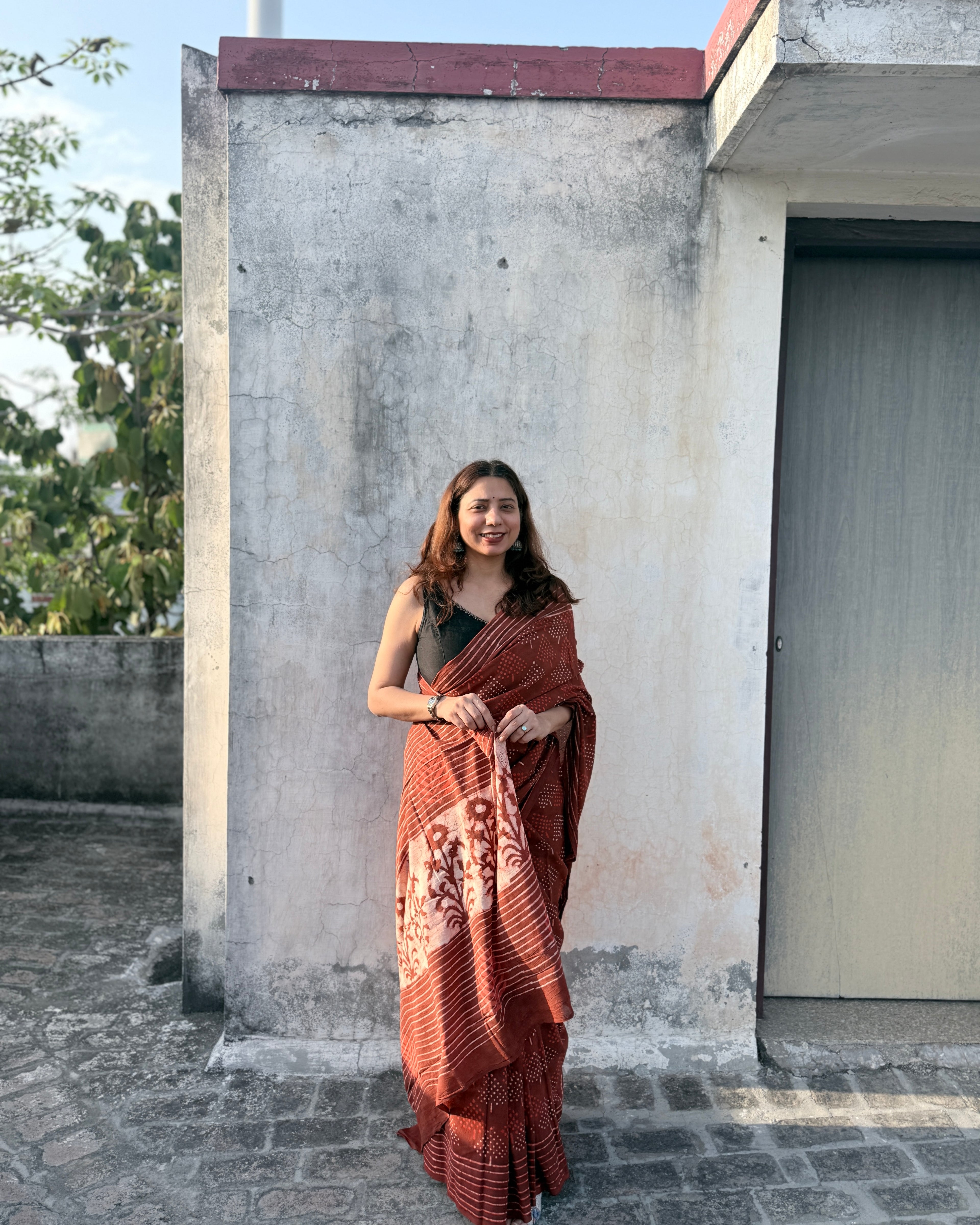 Matki | Hand-blocked Cotton Saree