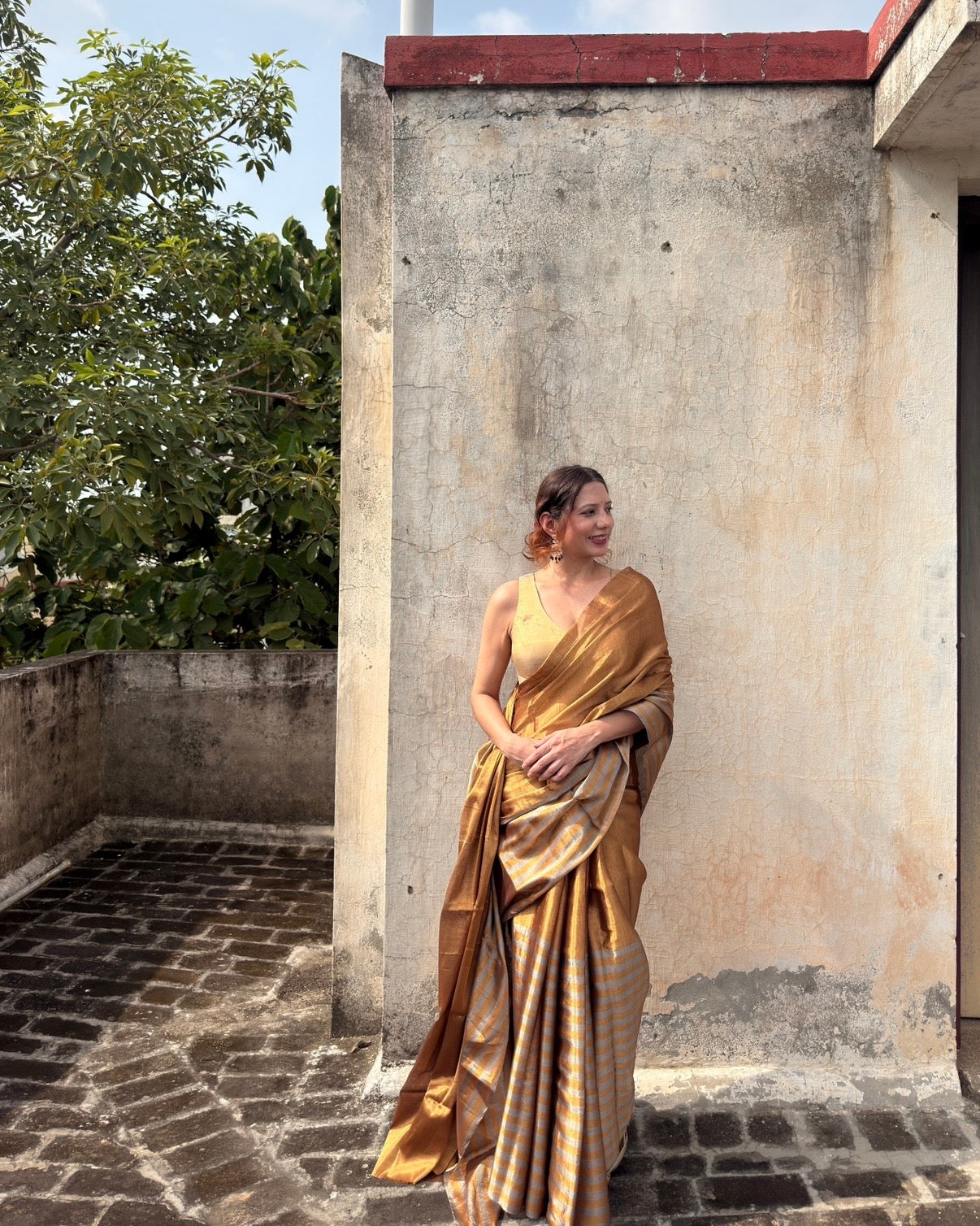 Rekha | Chanderi Tissue Saree